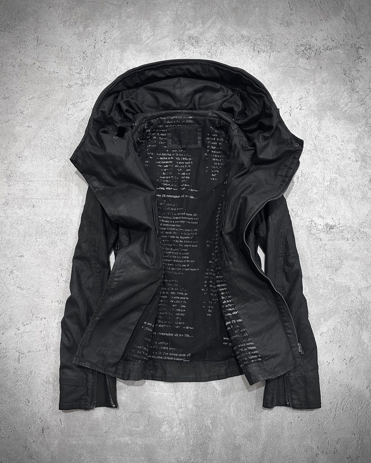 Japanese Brand Luv Maison Bono Waxed Assymetric Jacket Kmrii Style Size US S / EU 44-46 / 1 - 6 Thumbnail