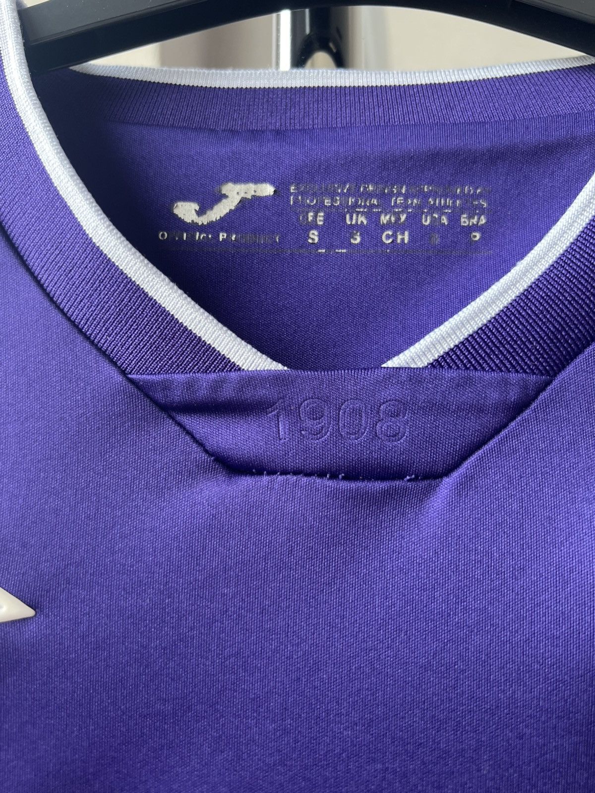 Joma 2020/21 Anderlecht Home soccer football jersey Size US S / EU 44-46 / 1 - 9 Thumbnail