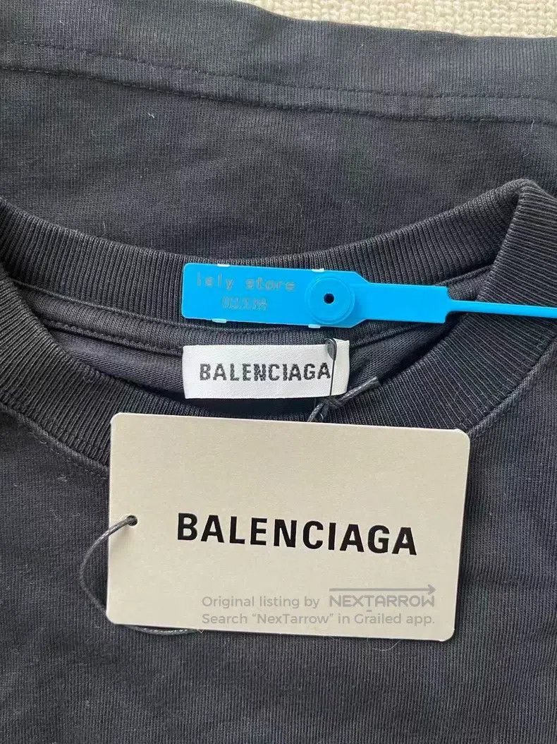 Balenciaga Balenciaga Letter Print Crewneck Straight Short Sleeve Size S / US 4 / IT 40 - 5 Thumbnail