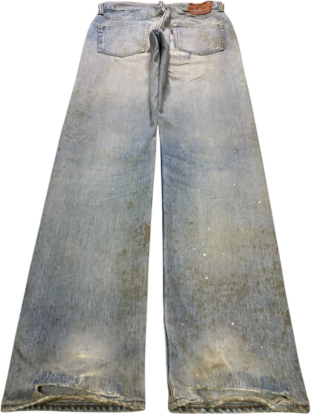 Eternal × Japanese Brand Vintage Eternal Button Fly Mud Wash Painted Distressed Jeans Size US 30 / EU 46 - 2 Thumbnail