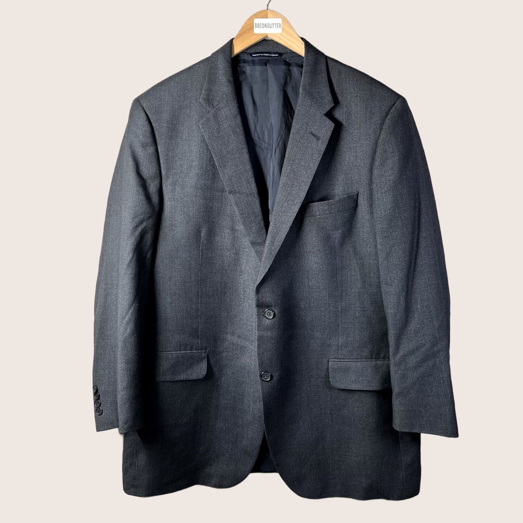 Vintage Coppley Loro Piana Sport Coat Blazer Mens 46 Blue Wool 2 Button Notch Lapel Regular 2 Piece Dry Clean Only Men's Suit Coat Size 46R - 1 Thumbnail