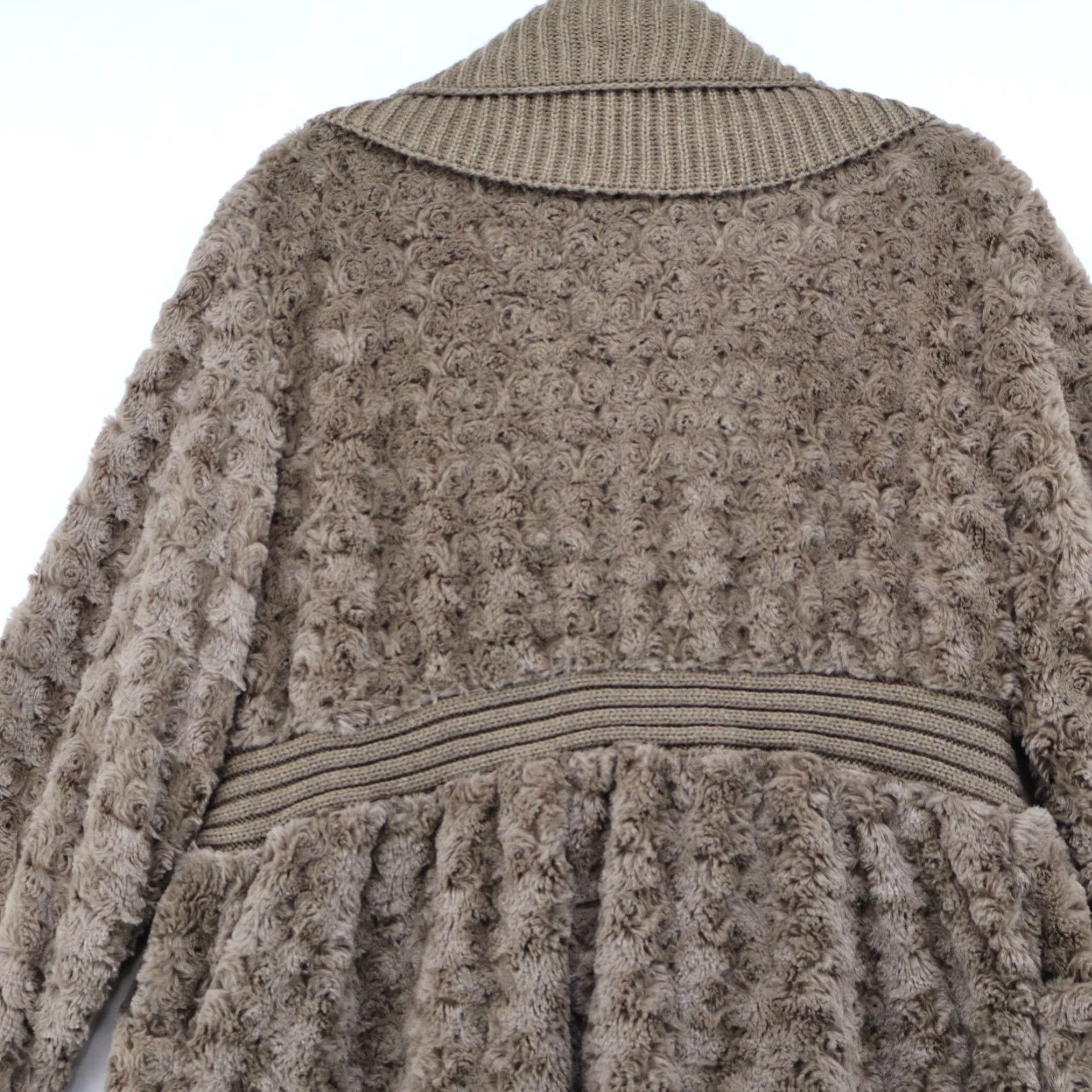 Vintage VINTAGE Avalin Waterfall Sweater Womens XL Green Chunky Knit Cowl Neck Y2K Gorpcore Cardigan Size XL / US 12-14 / IT 48-50 - 6 Thumbnail