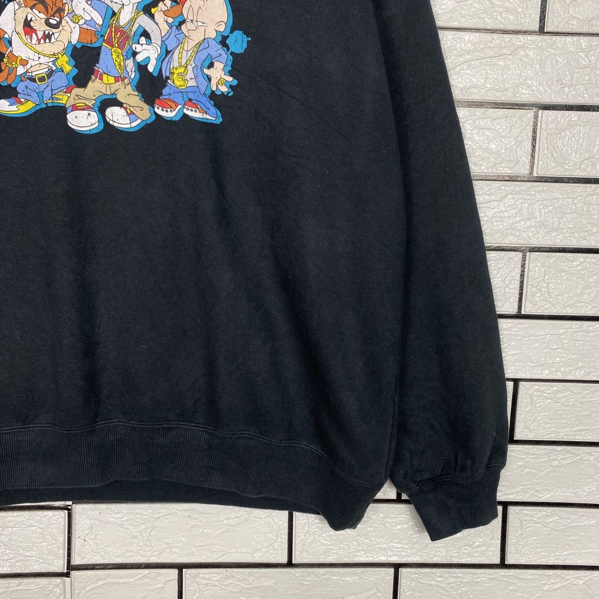 Japanese Brand 📌Vintage Sweatshirt Looney Tunes Big Logo Size US M / EU 48-50 / 2 - 6 Thumbnail