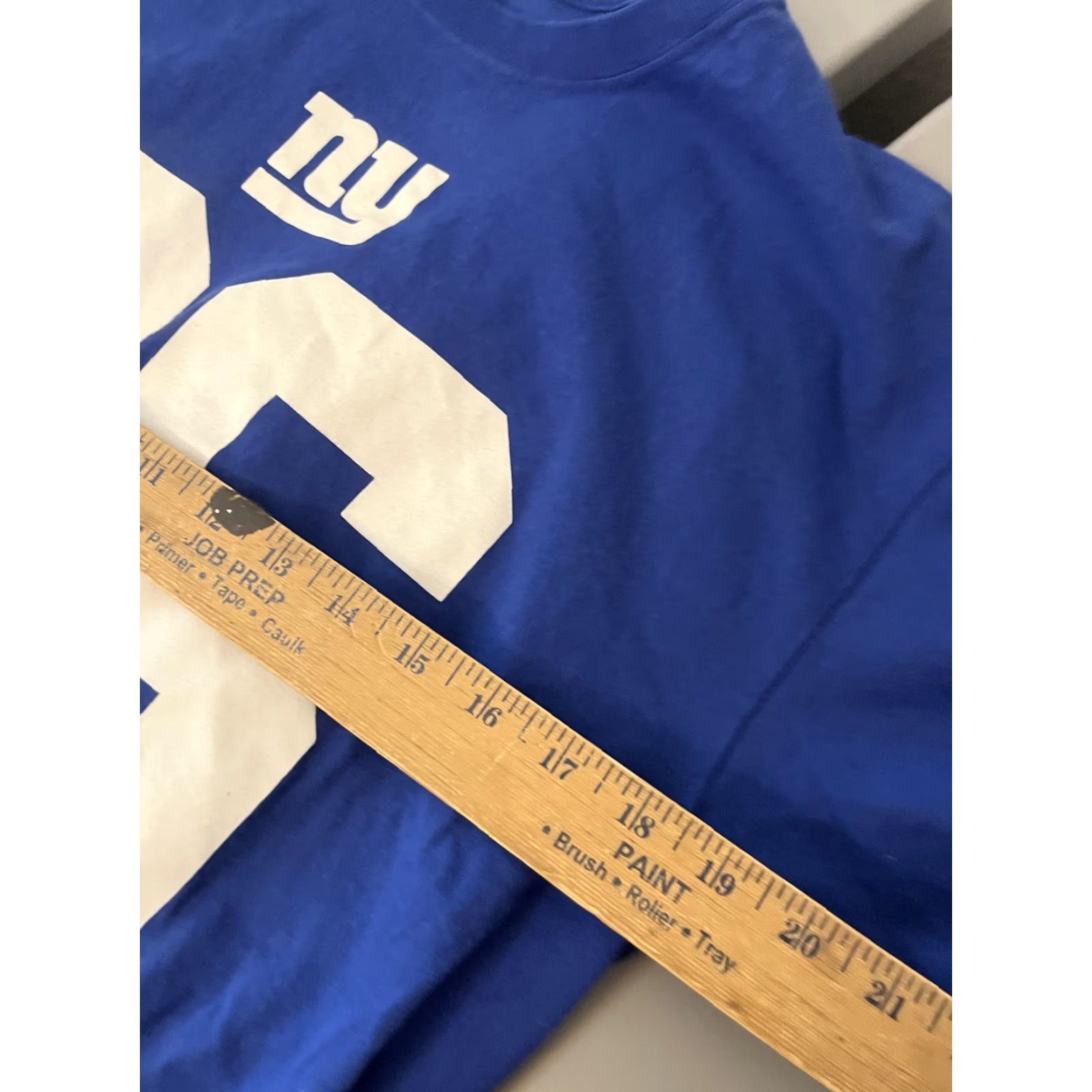 NFL Saquon Barkley Team Apparel T-Shirt NY Giants Blue Short Sleeve Mens Large Sports Cotton Shirt Size US L / EU 52-54 / 3 - 5 Thumbnail