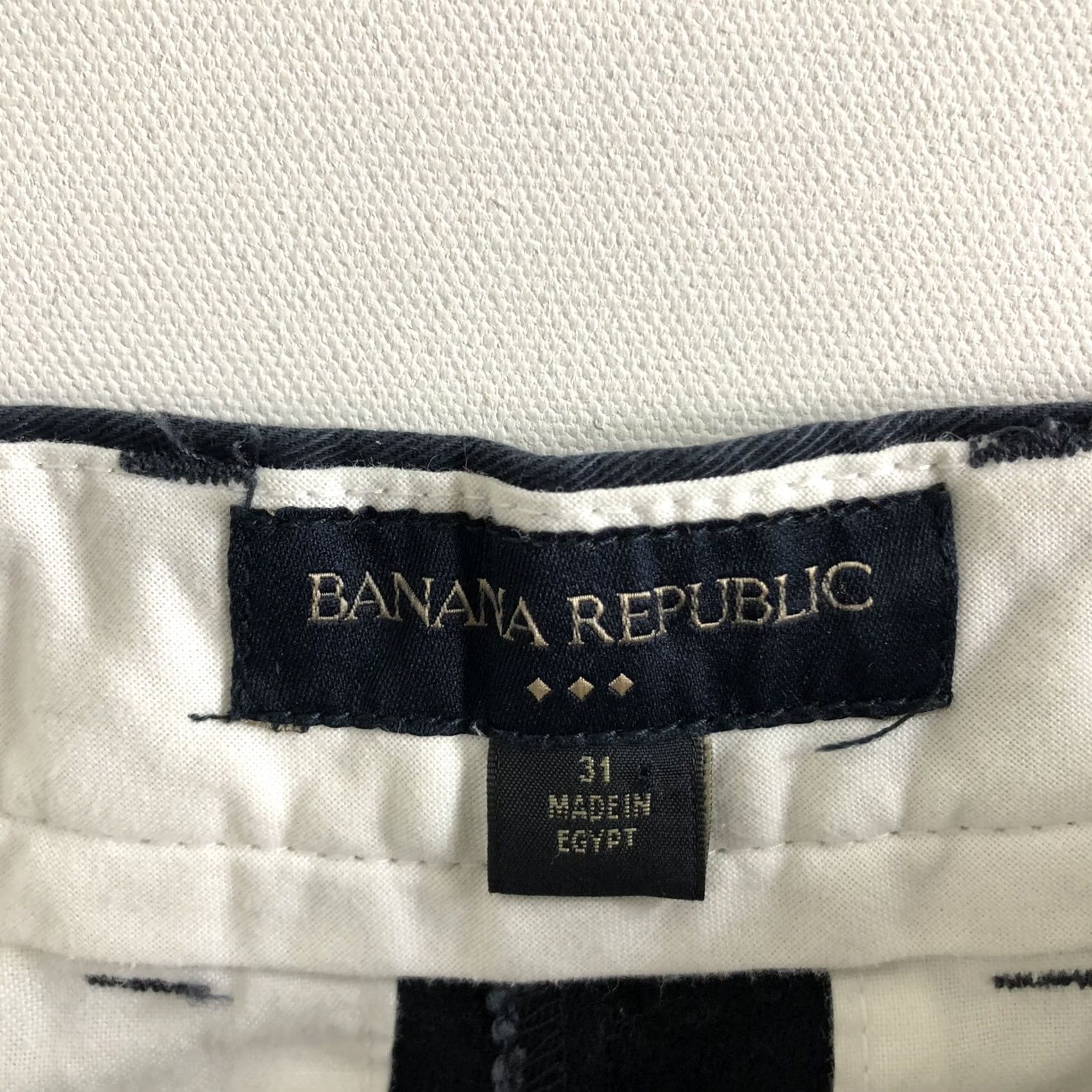 Banana Republic Banana Republic Chino Shorts 31 Navy Blue Cotton Pockets Men's Size US 31 - 5 Thumbnail