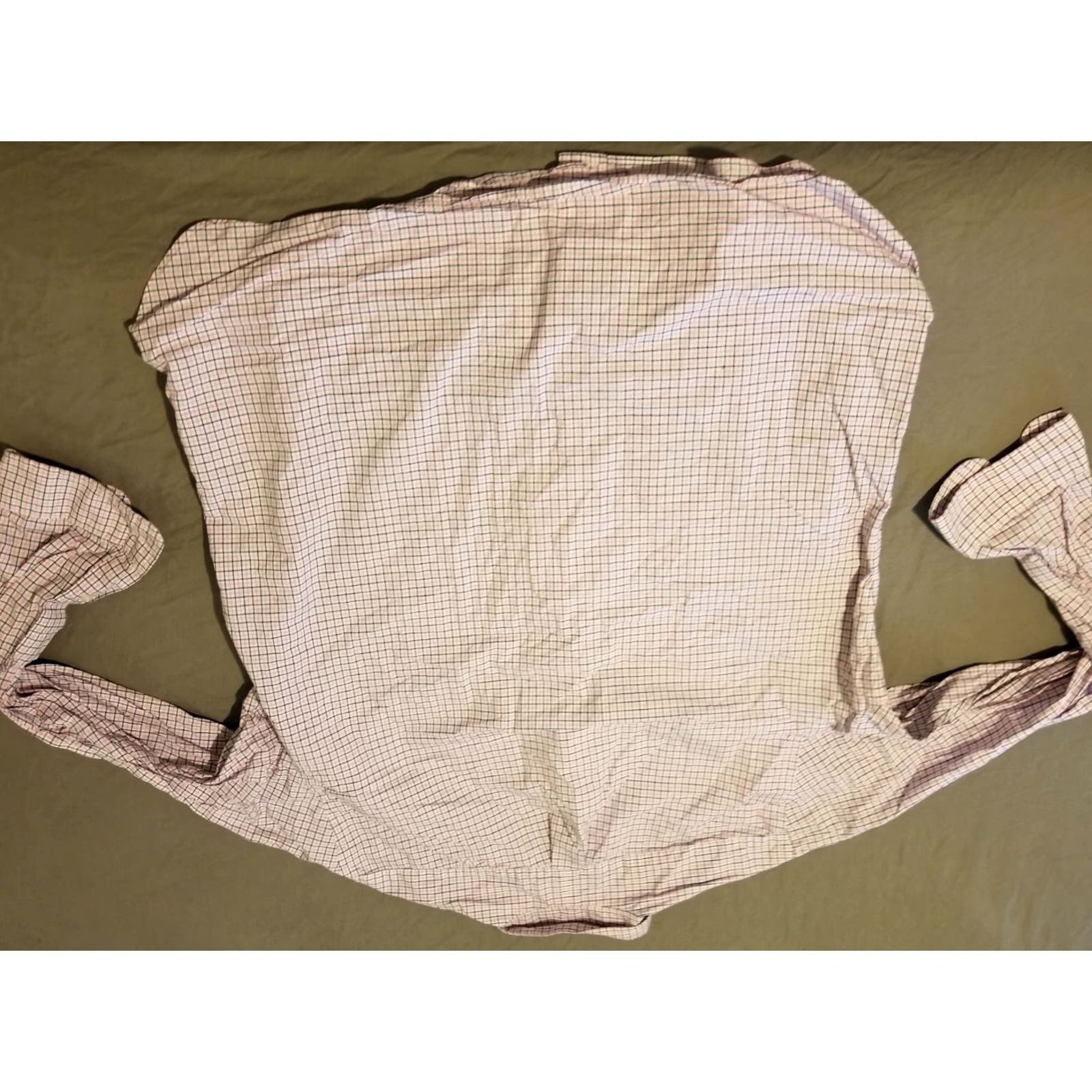 Polo Ralph Lauren Polo Ralph Lauren Dress Shirt Mens 17.5 Pink Cotton Button Check 17 1/2 Regular XS? Size 48R - 5 Thumbnail