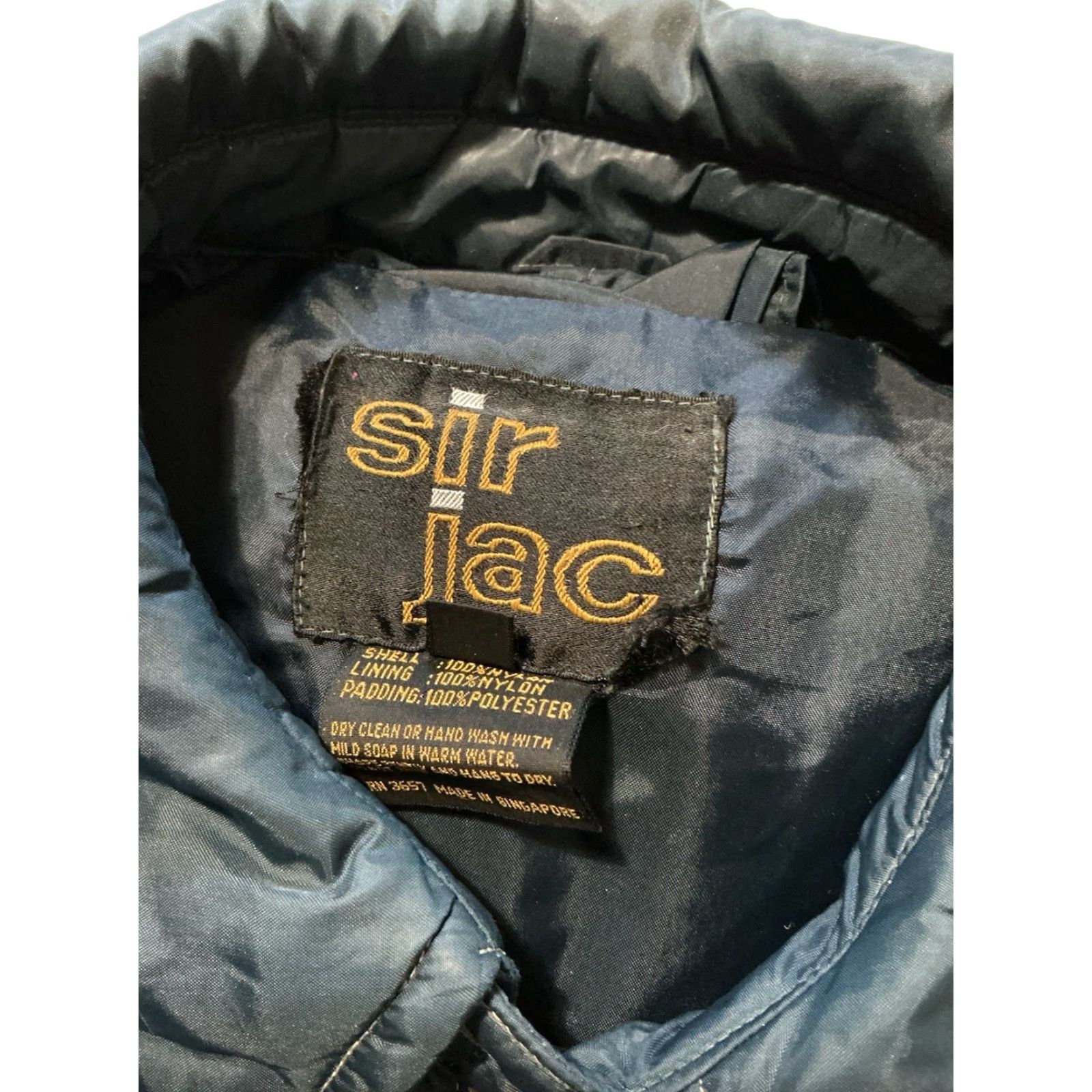 Vintage VINTAGE Sir Jac Polyester Navy Blue Puffer Parka Full Zip Work Long Jacket XL Adults Blue Parka 1980s Mens Size US XL / EU 56 / 4 - 4 Thumbnail