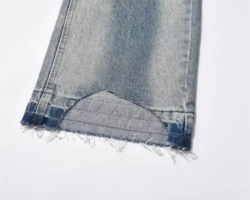 Japanese Brand × Jean Pants Washed dirty men's street fashion ripped jeans y2k Size US 34 / EU 50 - 4 Thumbnail