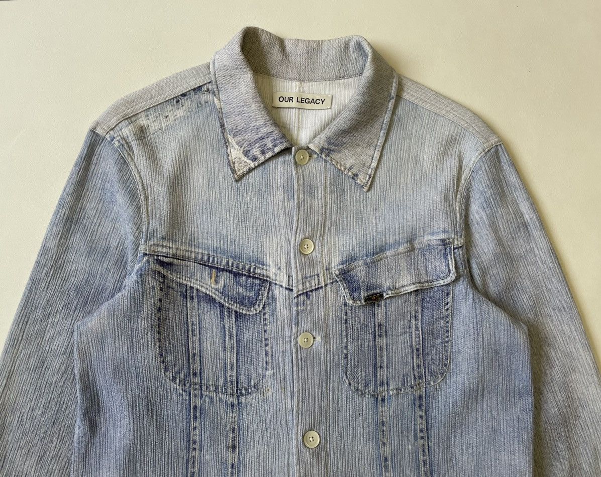Our Legacy Trompe-l'œil Pleated Denim Print Shirt Size US M / EU 48-50 / 2 - 3 Thumbnail