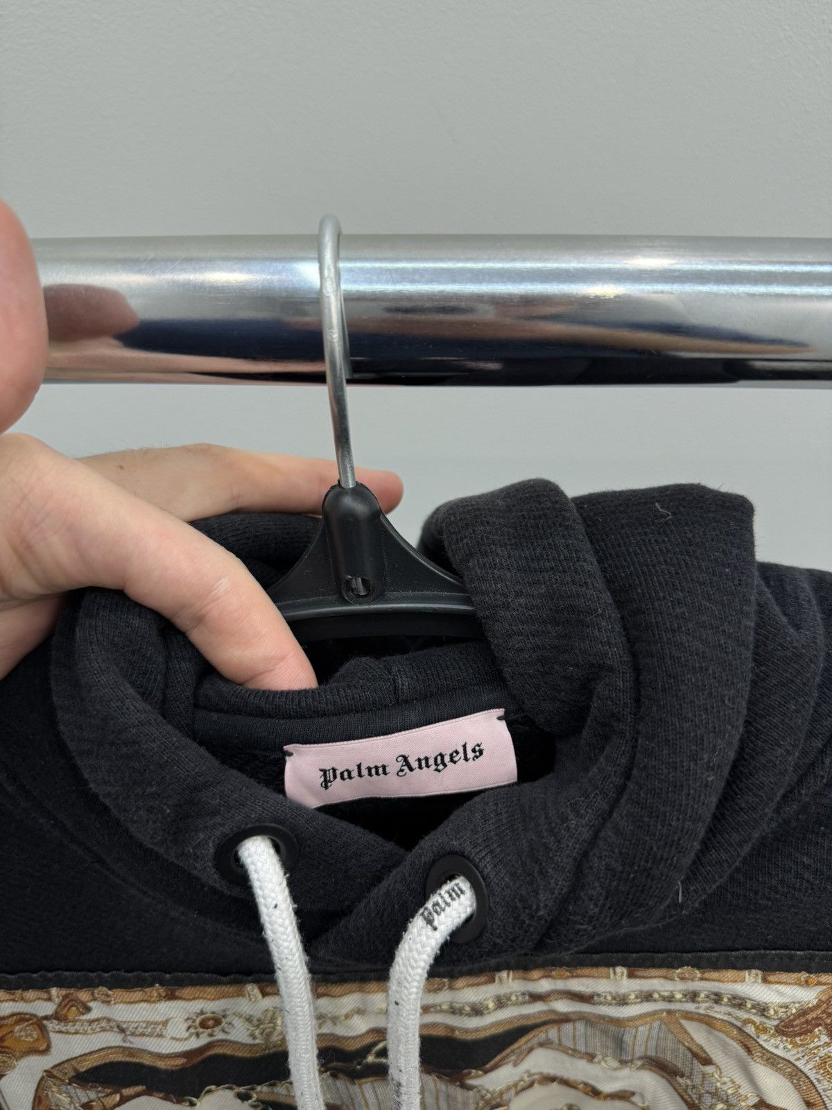 Palm Angels Palm Angels Cotton Black Foulard Hoodie Size M / US 6-8 / IT 42-44 - 4 Thumbnail