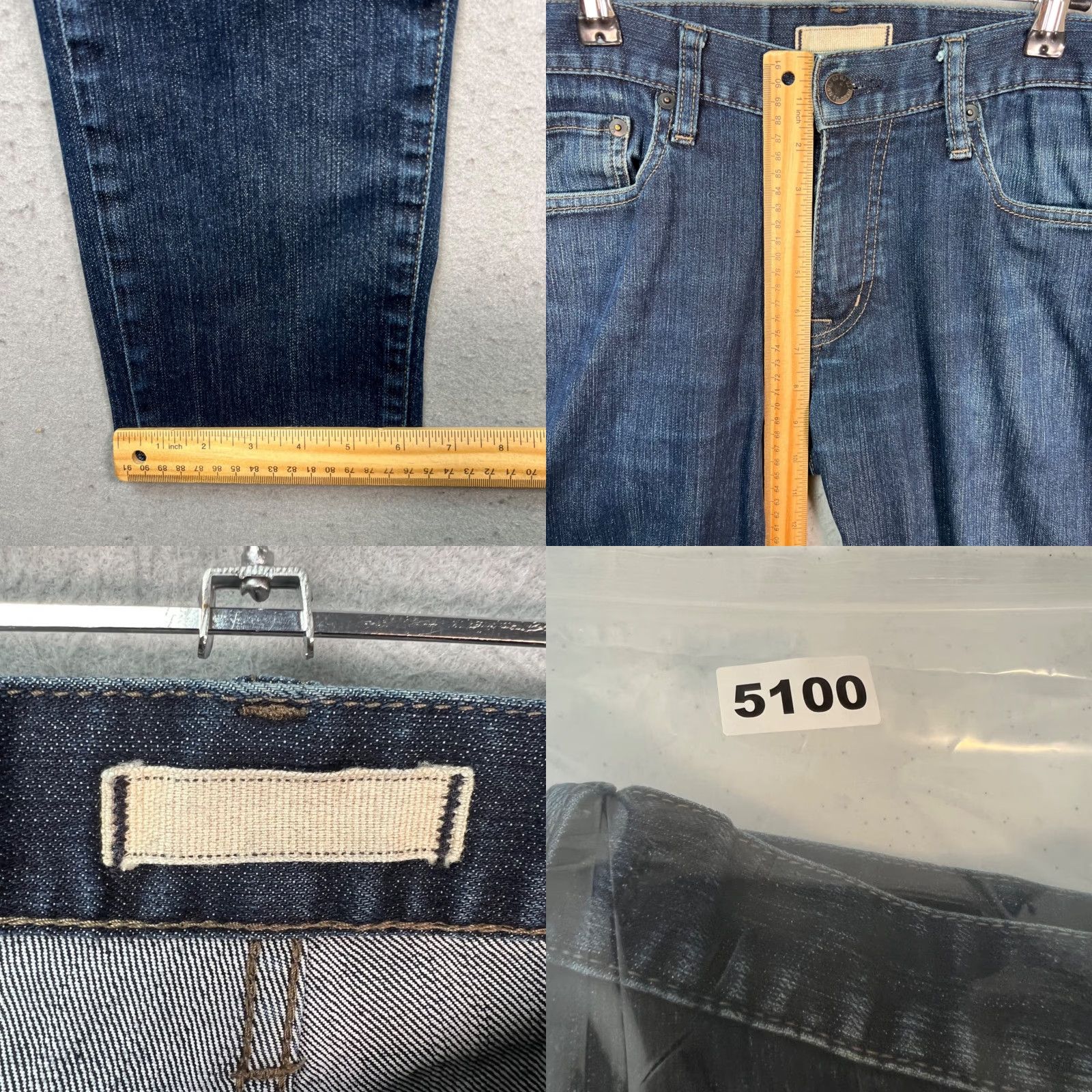 Uniqlo Uniqlo Mens Size 30 x 28 Dark Blue Slim Fit Stretch Denim Jeans Size US 30 / EU 46 - 8 Thumbnail