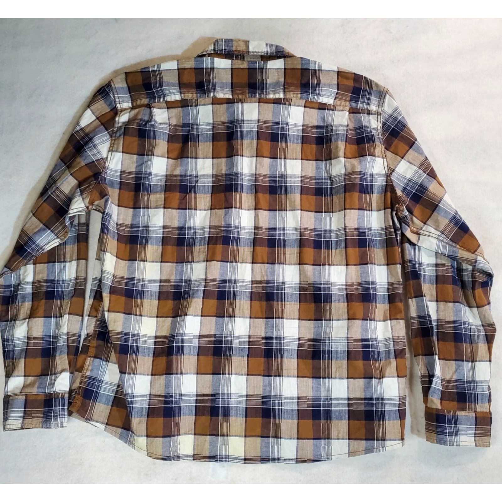 Wrangler Wrangler Shirt Mens 2XL Button-Up Plaid Casual Cotton Spandex Western Signature Wrangler Wrancher Button-Down Collar Over All Seasons Size US XXL / EU 58 / 5 - 5 Thumbnail