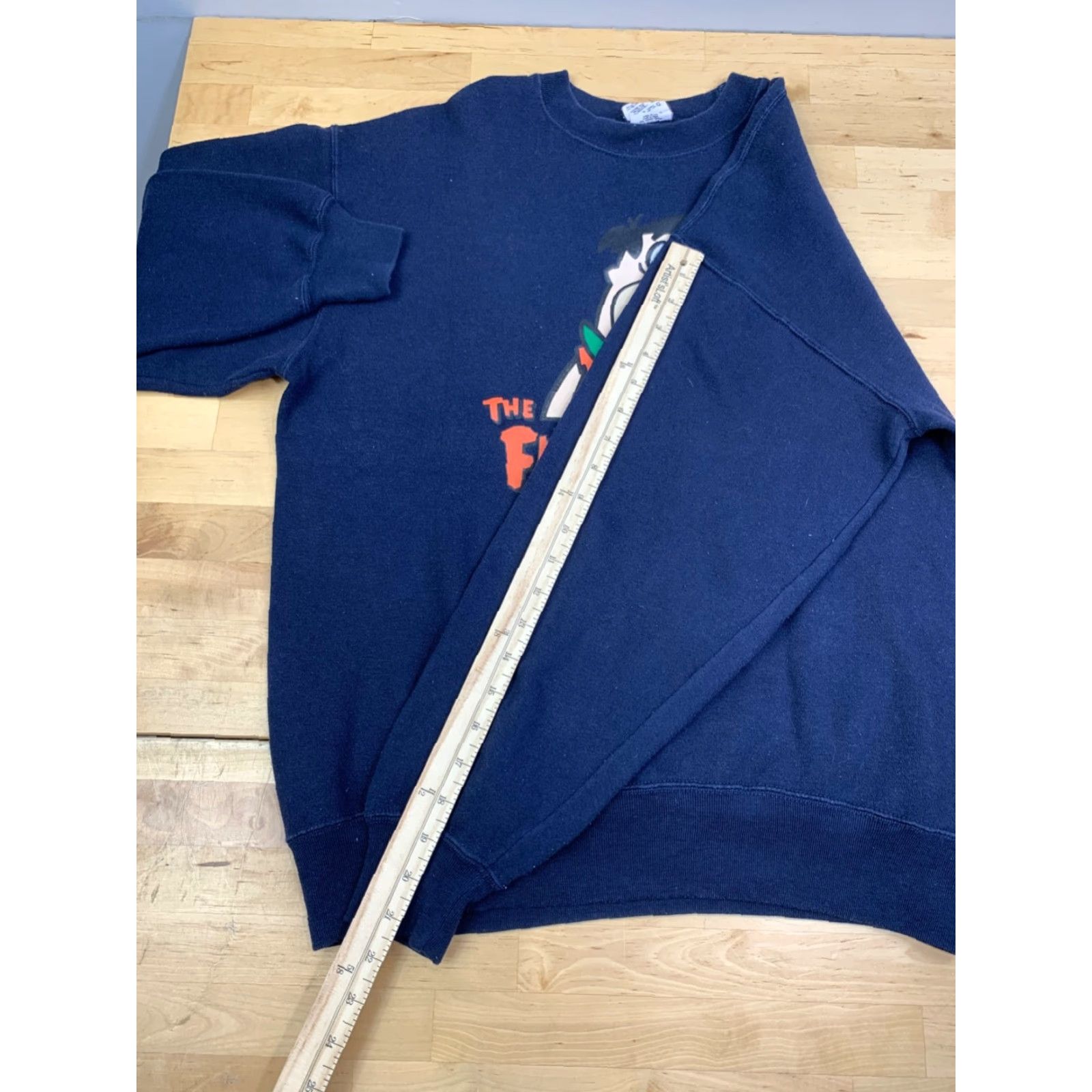 FRED VINTAGE Jones Sweatshirt Mens M Blue Pullover Crew Neck 90s Cartoon Graphic Print Cotton United States 12364 Size US M / EU 48-50 / 2 - 6 Thumbnail