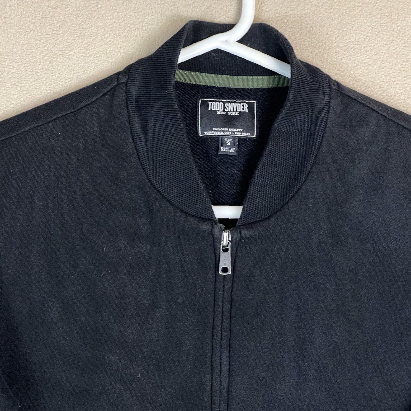 Todd Snyder Todd Snyder Jacket Mens Small Black 2014 Varsity Full Zip Casual Logo Adult Size US S / EU 44-46 / 1 - 2 Thumbnail