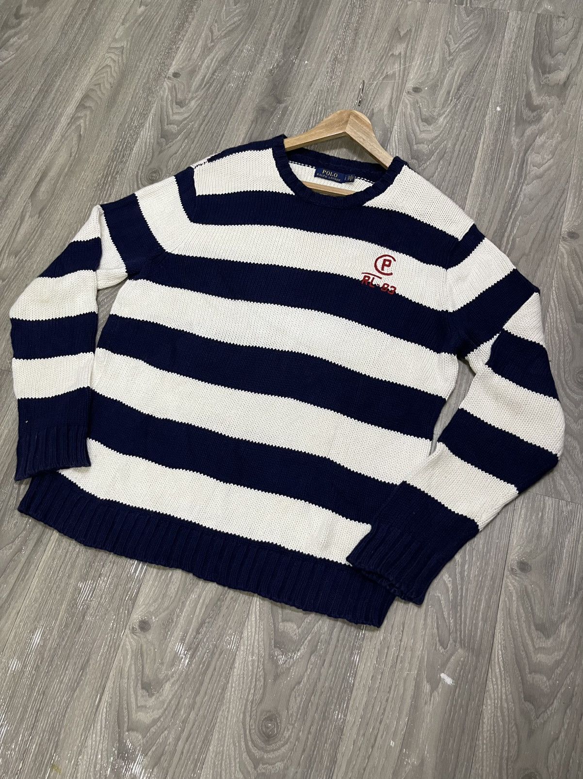 Polo Ralph Lauren Polo Ralph Lauren CP RL-93 Knitted Jumper (L) Size US L / EU 52-54 / 3 - 12 Thumbnail