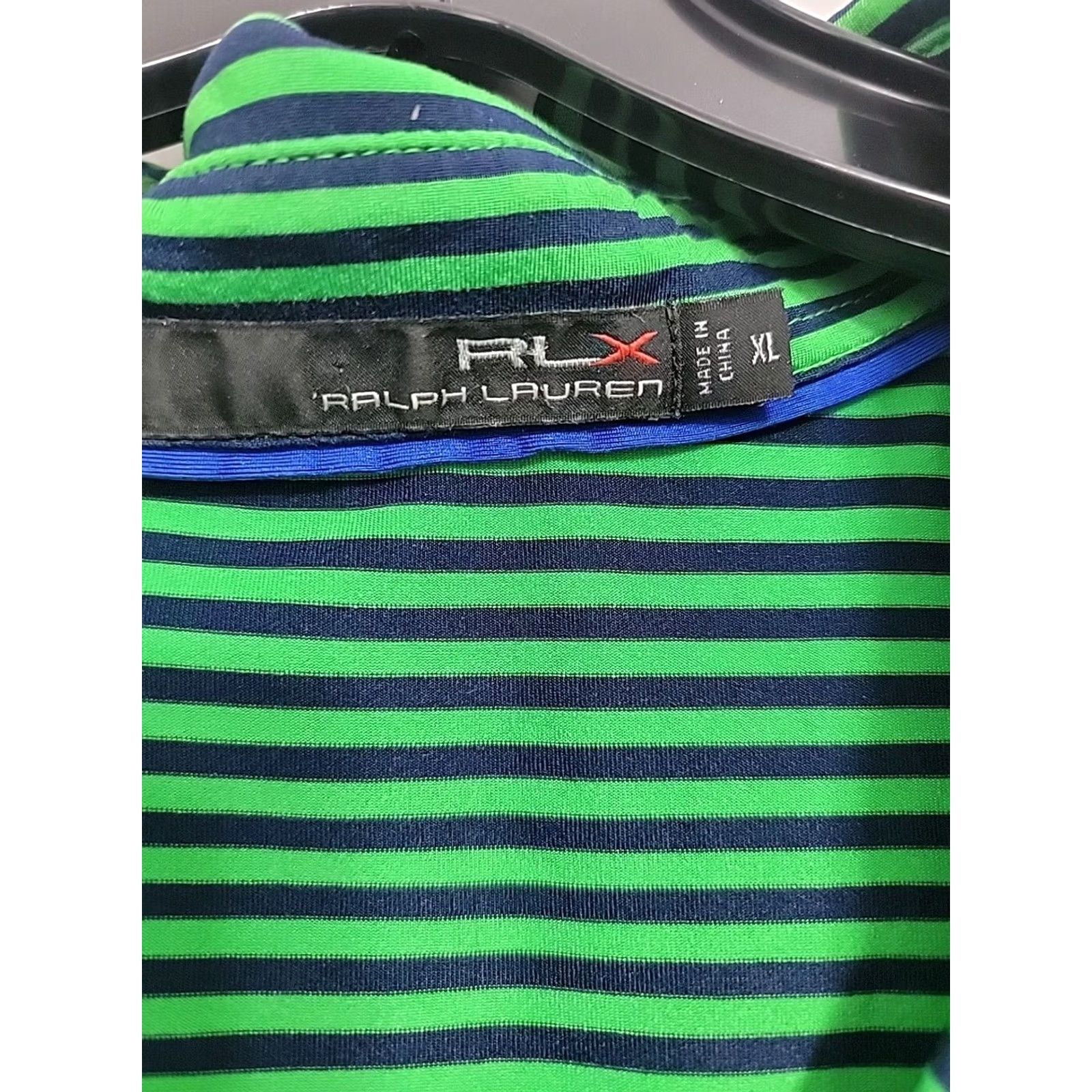 Ralph Lauren VINTAGE RLX Ralph Lauren Golf Polo Mens XL Striped Trump National Bedminster Logo Shirt Size US XL / EU 56 / 4 - 3 Thumbnail
