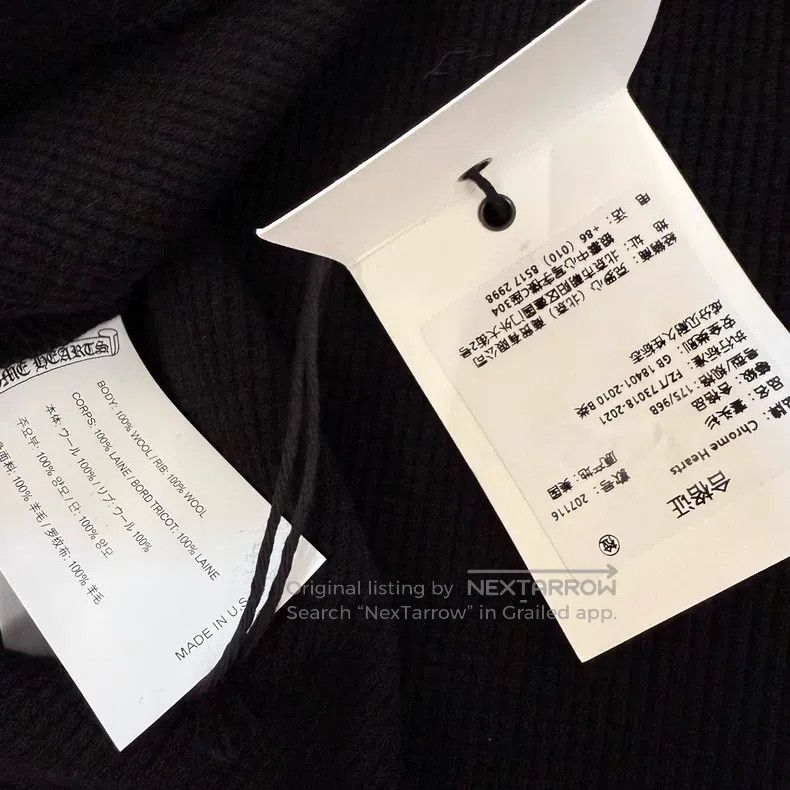 Chrome Hearts CHROME HEARTS Size M Waffle long sleeve Size US M / EU 48-50 / 2 - 5 Thumbnail
