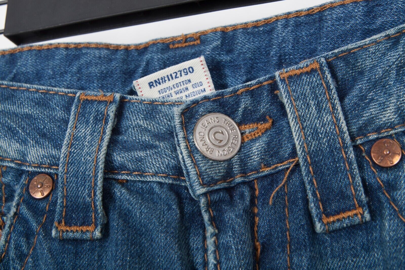 True Religion True Religion Women's Flared Jeans, Blue Wash, Size 29 Size 29" - 7 Thumbnail