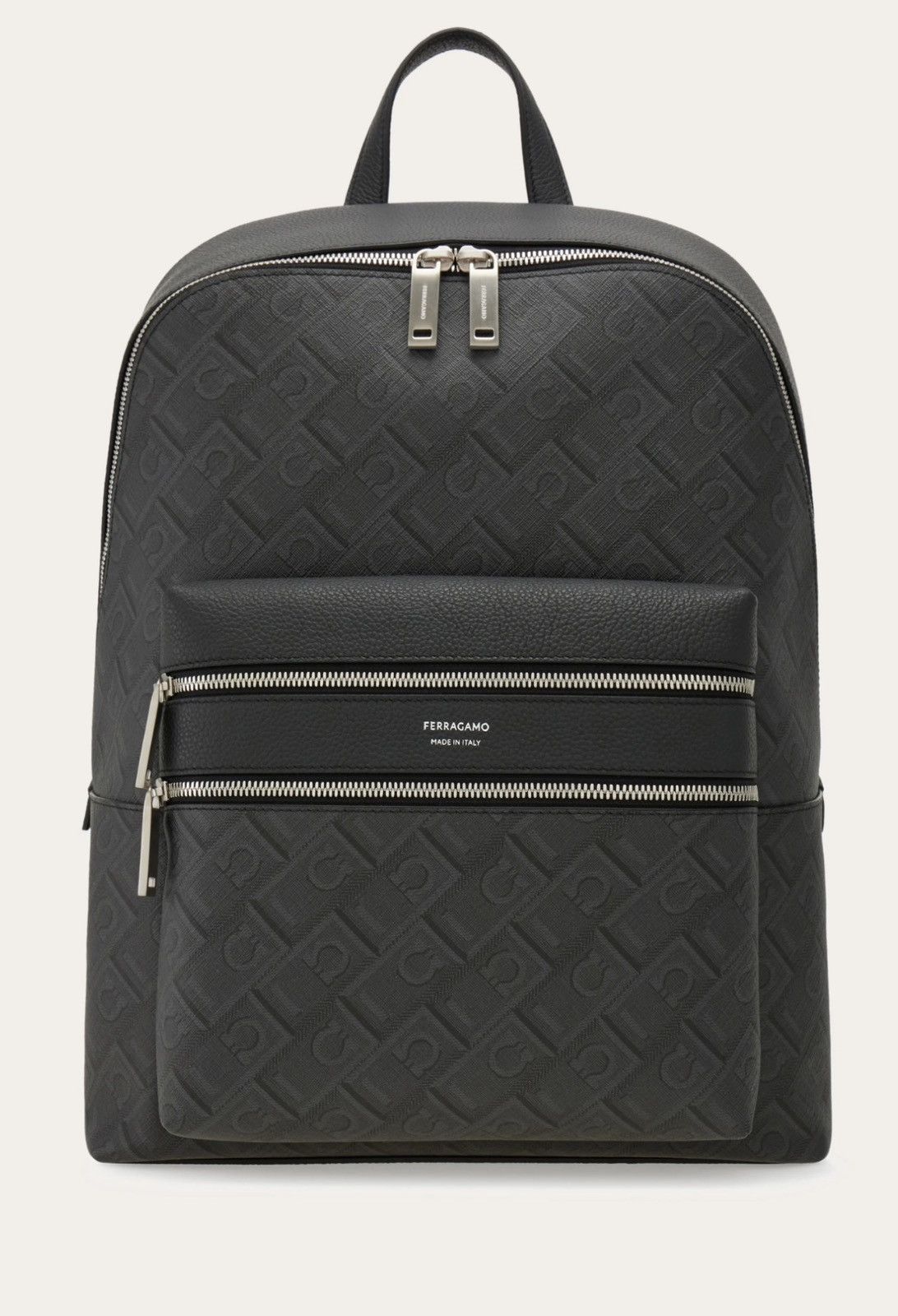 Salvatore Ferragamo Ferragamo Monogram backpack Black/Grey Size ONE SIZE - 1 Thumbnail
