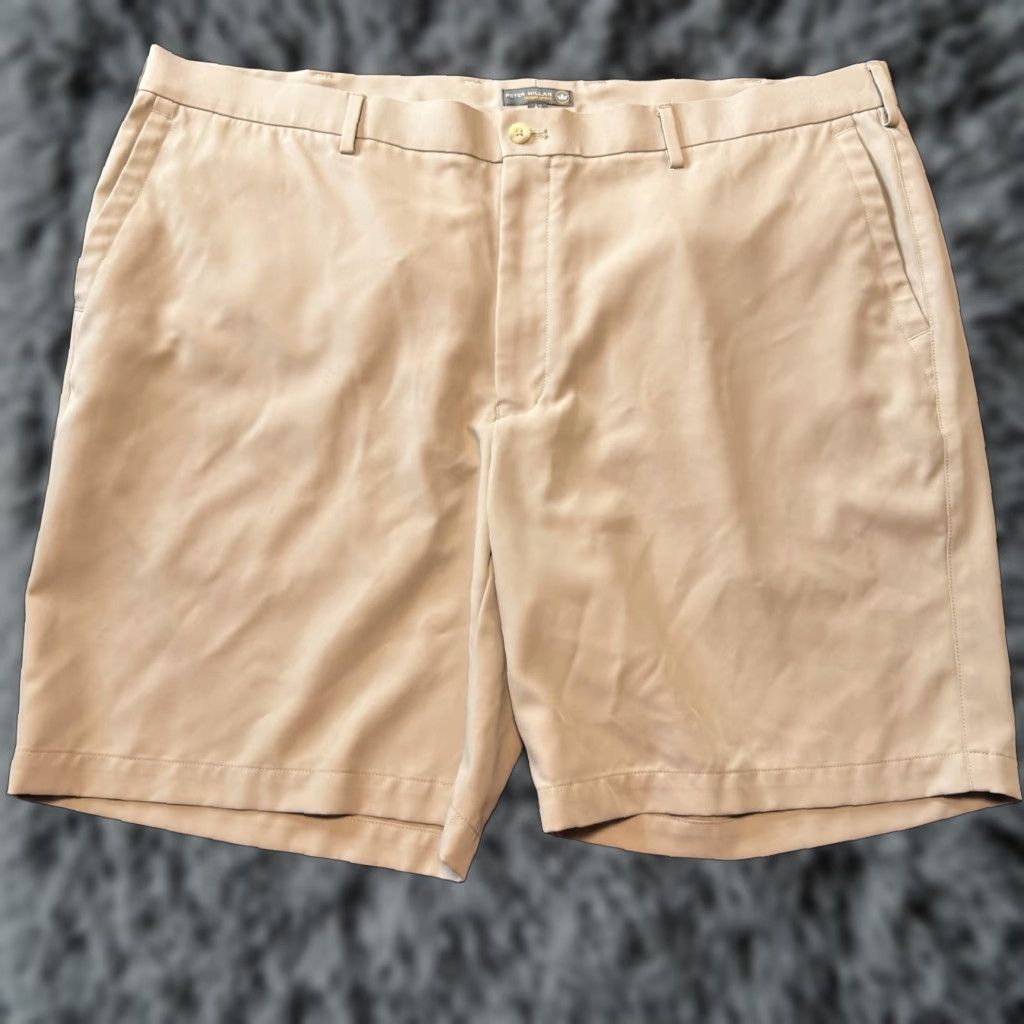 Peter Millar Peter Millar Men's Golf Shorts Size 42 Beige Fox Chapel Golf Club Size US 42 / EU 58 - 1 Thumbnail