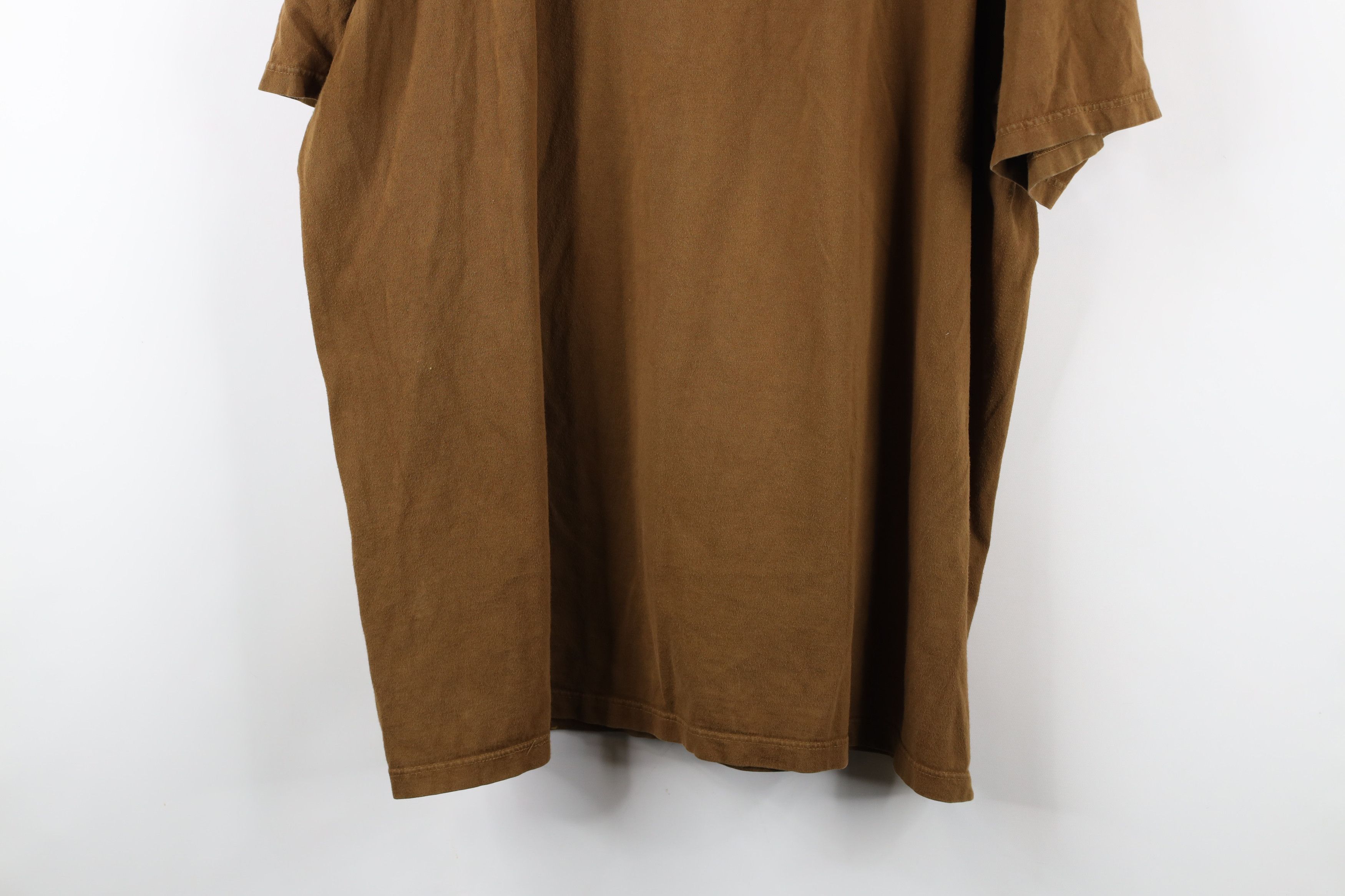 Ralph Lauren × Vintage Vintage 90s Ralph Lauren Short Sleeve T-Shirt Brown Cotton Size US XL / EU 56 / 4 - 14 Thumbnail