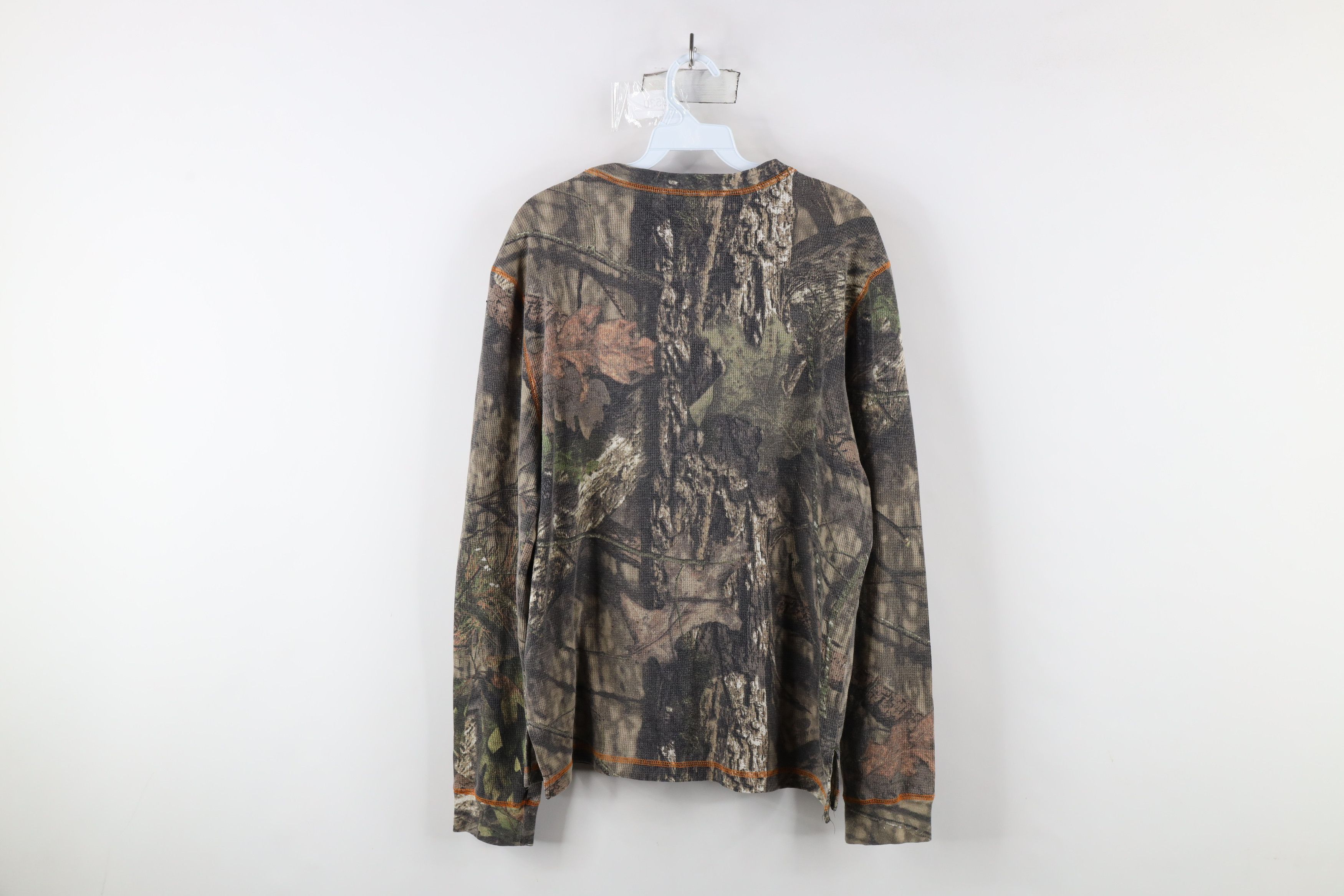 Vintage Vintage Streetwear Camouflage Thermal Waffle Knit T-Shirt Size US M / EU 48-50 / 2 - 9 Thumbnail