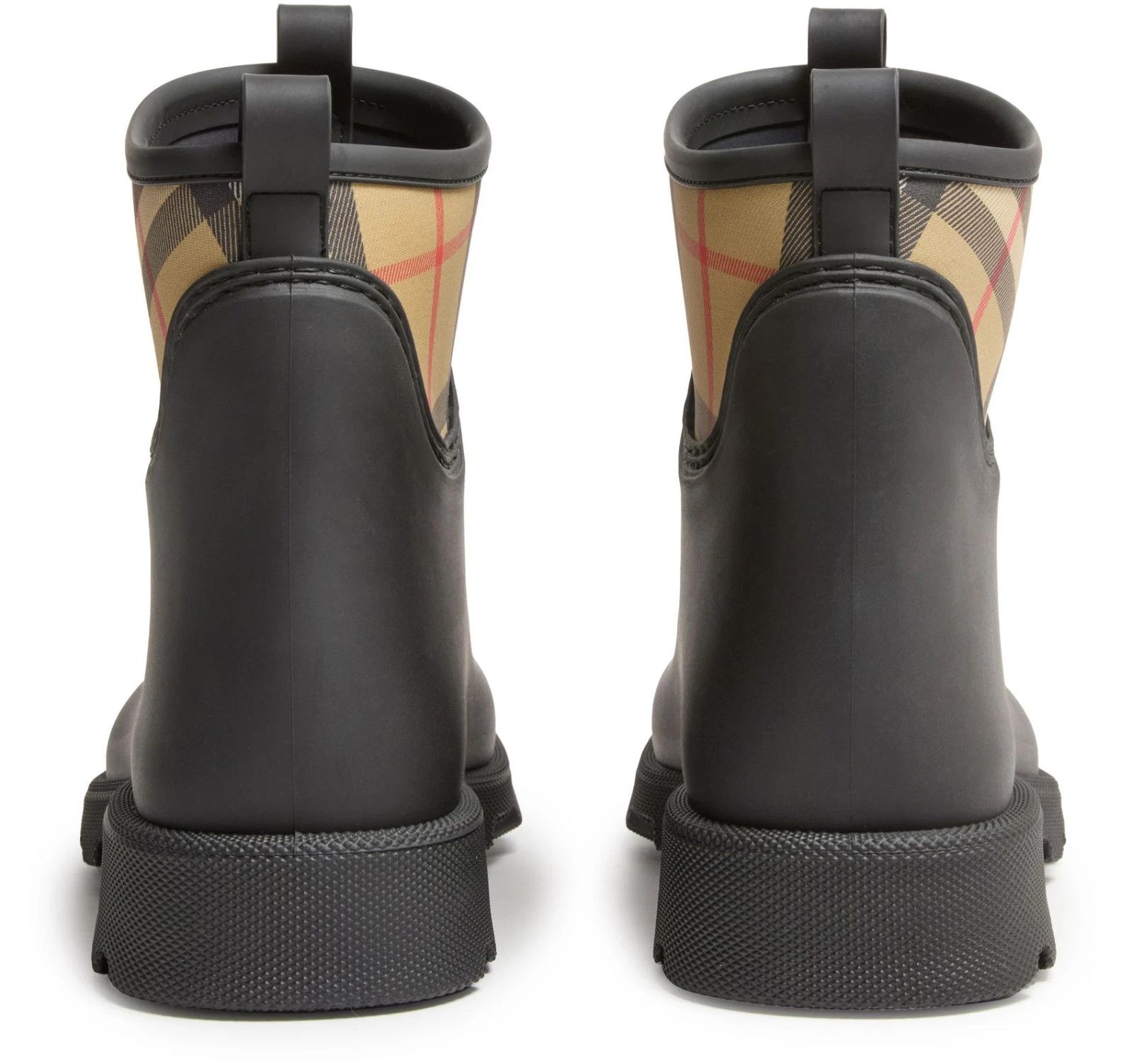 Burberry BURBERRY Marsh Black Rubber Ankle Boots New & Authentic Size US 5.5 / EU 38 - 3 Thumbnail