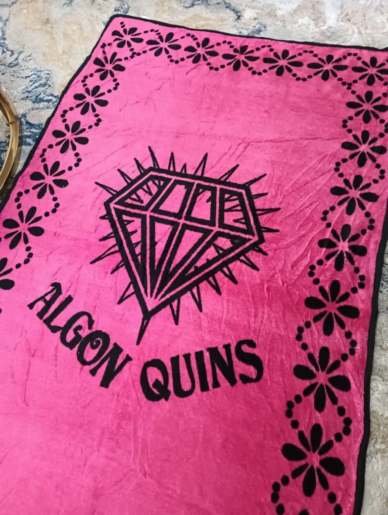 Vintage Algonquins fleece throw blanket Size ONE SIZE - 4 Thumbnail