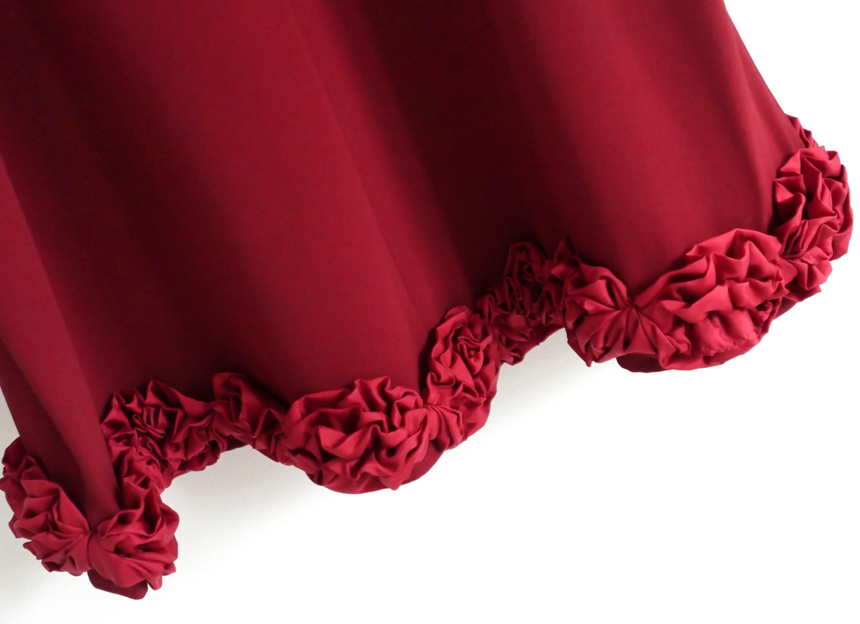 Dries Van Noten Dries Van Noten Vintage Fall 1999 Rose Rosette Trim Dress Size M / US 6-8 / IT 42-44 - 3 Thumbnail
