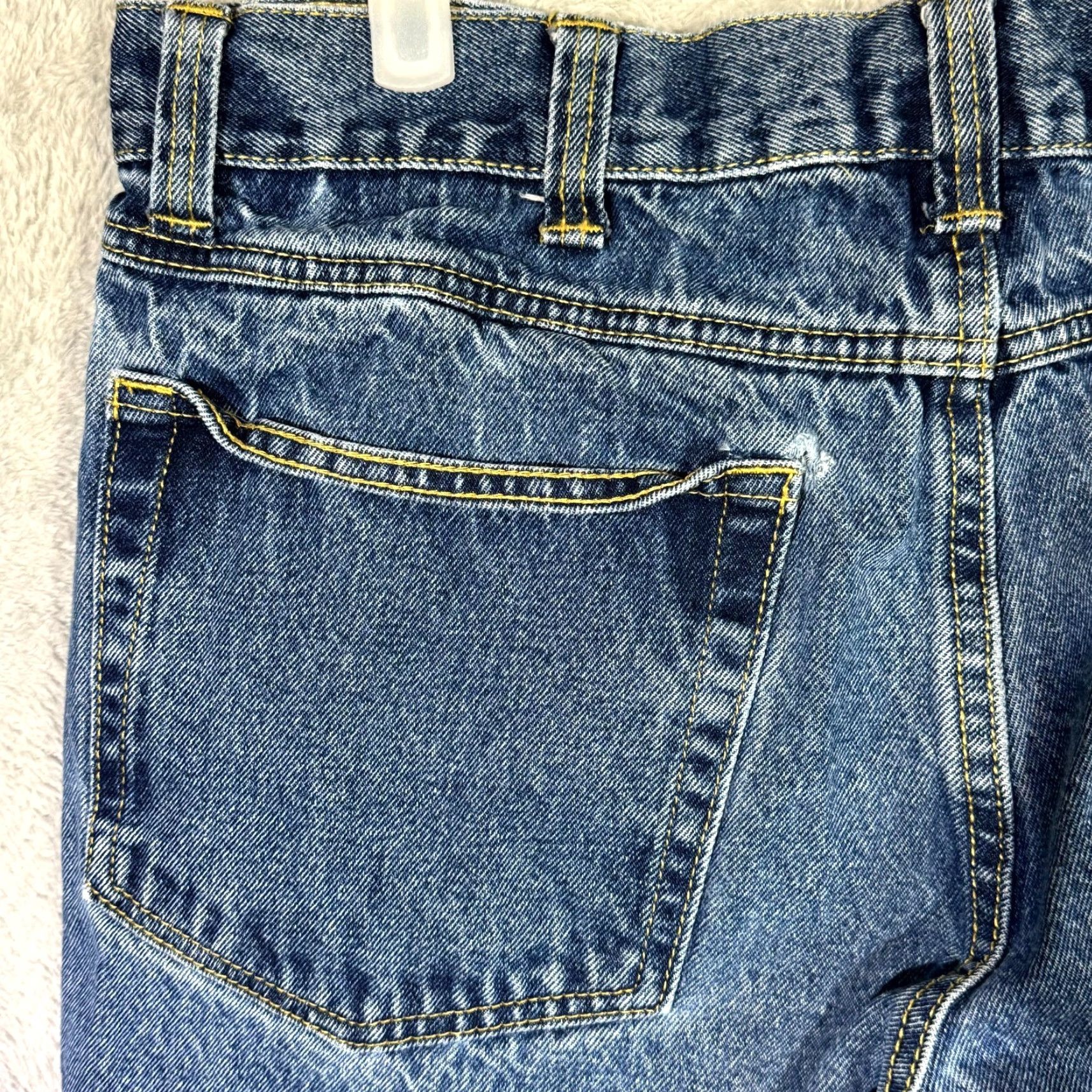Denime RedHead Jeans Men 36x30 Straight Leg Blue Denim Stone Wash 100% Cotton Jeans Mens Regular Size US 36 / EU 52 - 7 Thumbnail