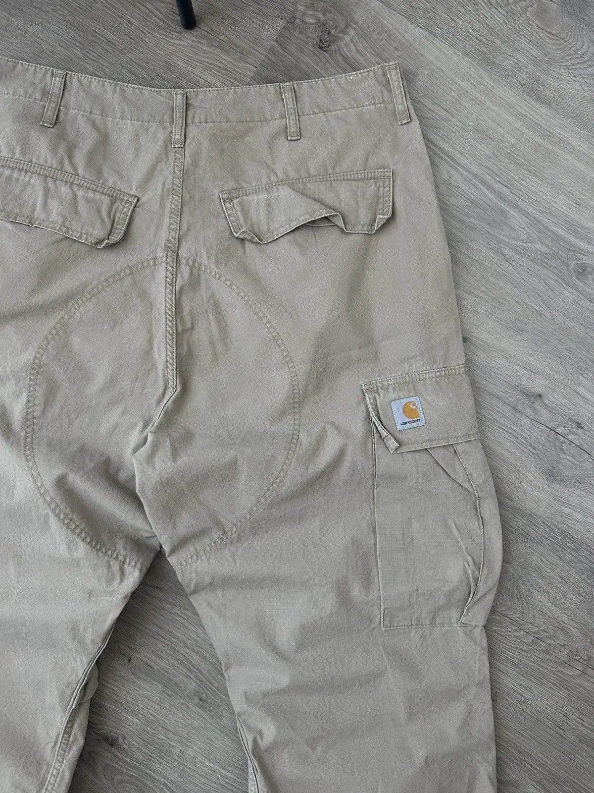 Carhartt Wip Vintage Carhartt Cargo Beige Baggy Pants Size US 36 / EU 52 - 4 Thumbnail