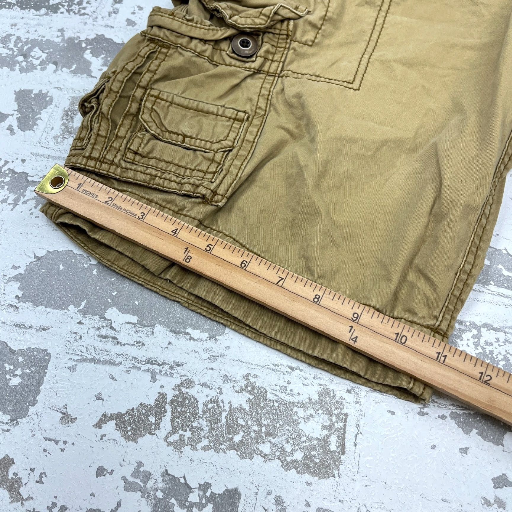 Vintage Aéropostale Cargo Shorts Men 30 Tan Brown Khaki Vintage VTG Y2K Preppy Dad Adult Cargo Shorts Mens 30 Beige Cotton Canvas Size US 30 / EU 46 - 7 Thumbnail