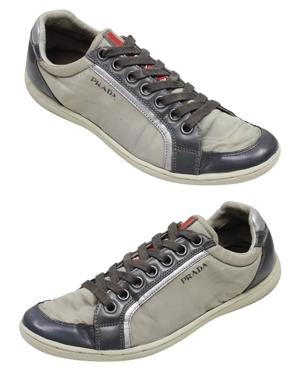 Prada 2000S PRADA SPORT NYLON LEATHER SNEAKERS Size US 5 / EU 37 - 2 Thumbnail