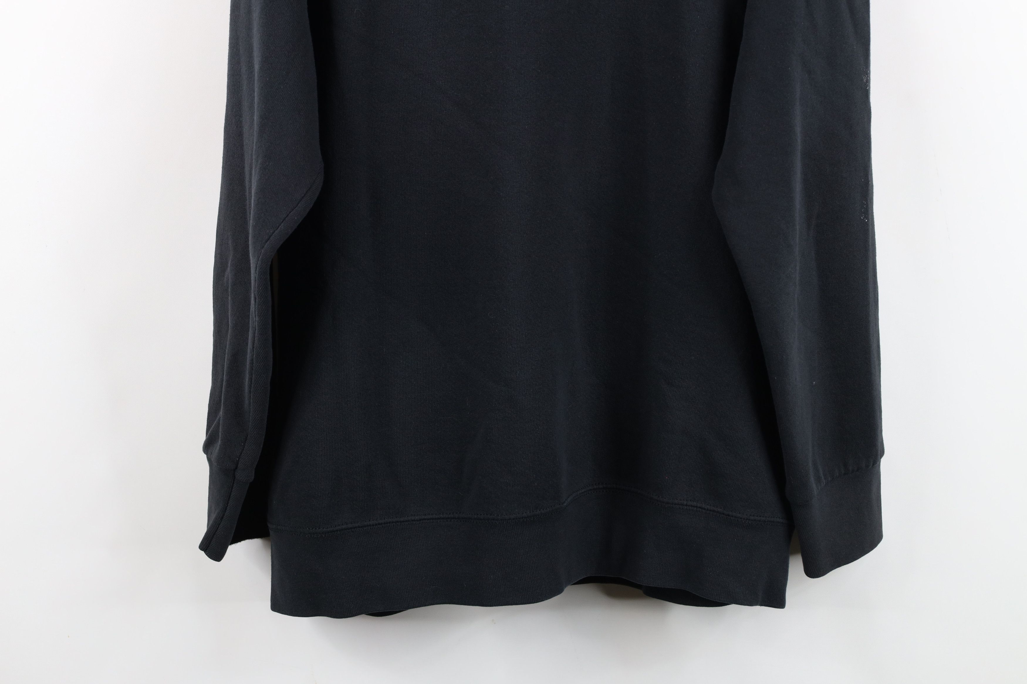 Vintage Vintage 90s Streetwear Blank Crewneck Sweatshirt Black USA Size US XL / EU 56 / 4 - 15 Thumbnail