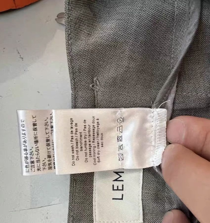 Lemaire pleated grey straight suit pants Size US 31 - 2 Thumbnail