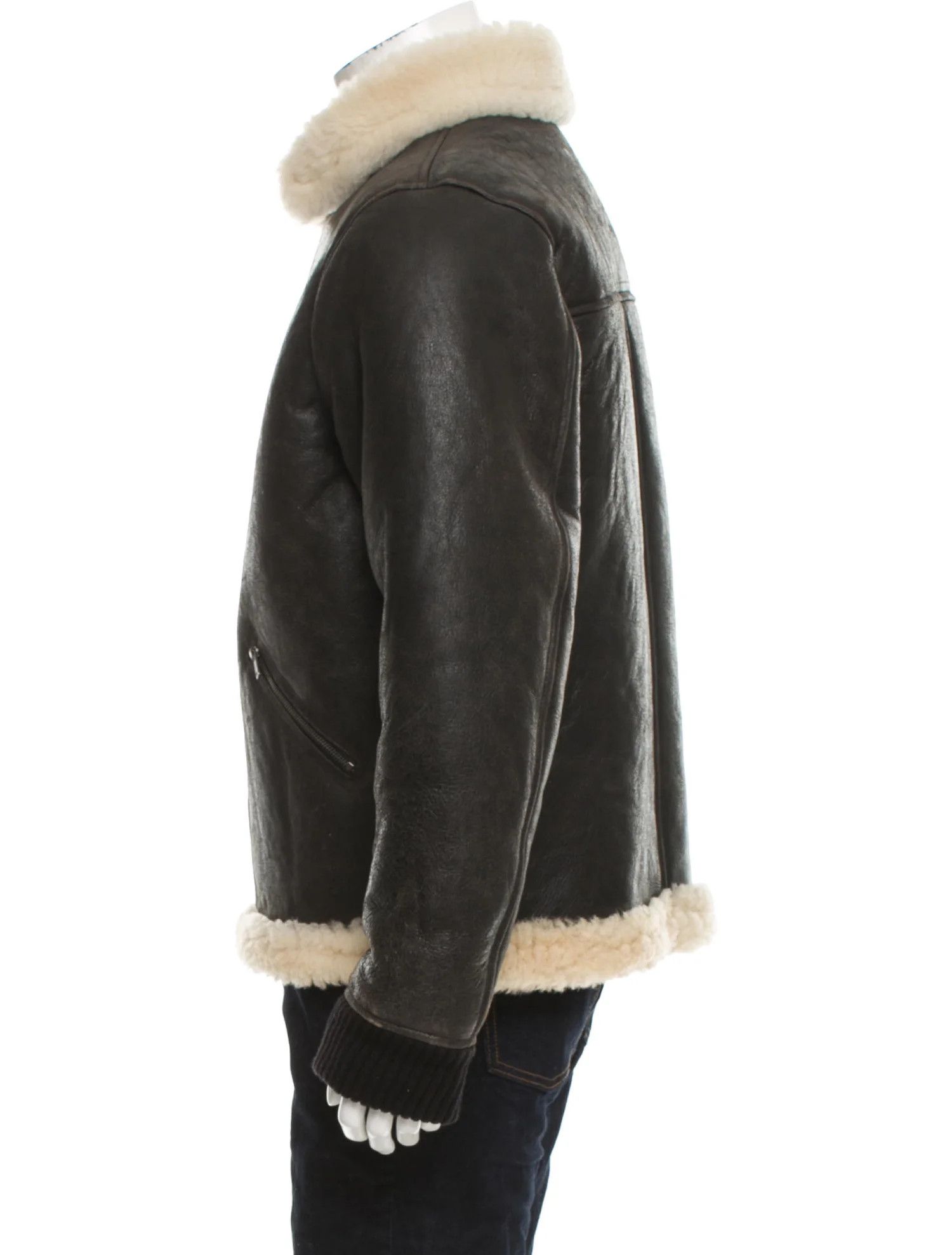 A.P.C. × Louis W. o1tko11224 Shearling Jacket in Dark Brown Size US M / EU 48-50 / 2 - 2 Thumbnail