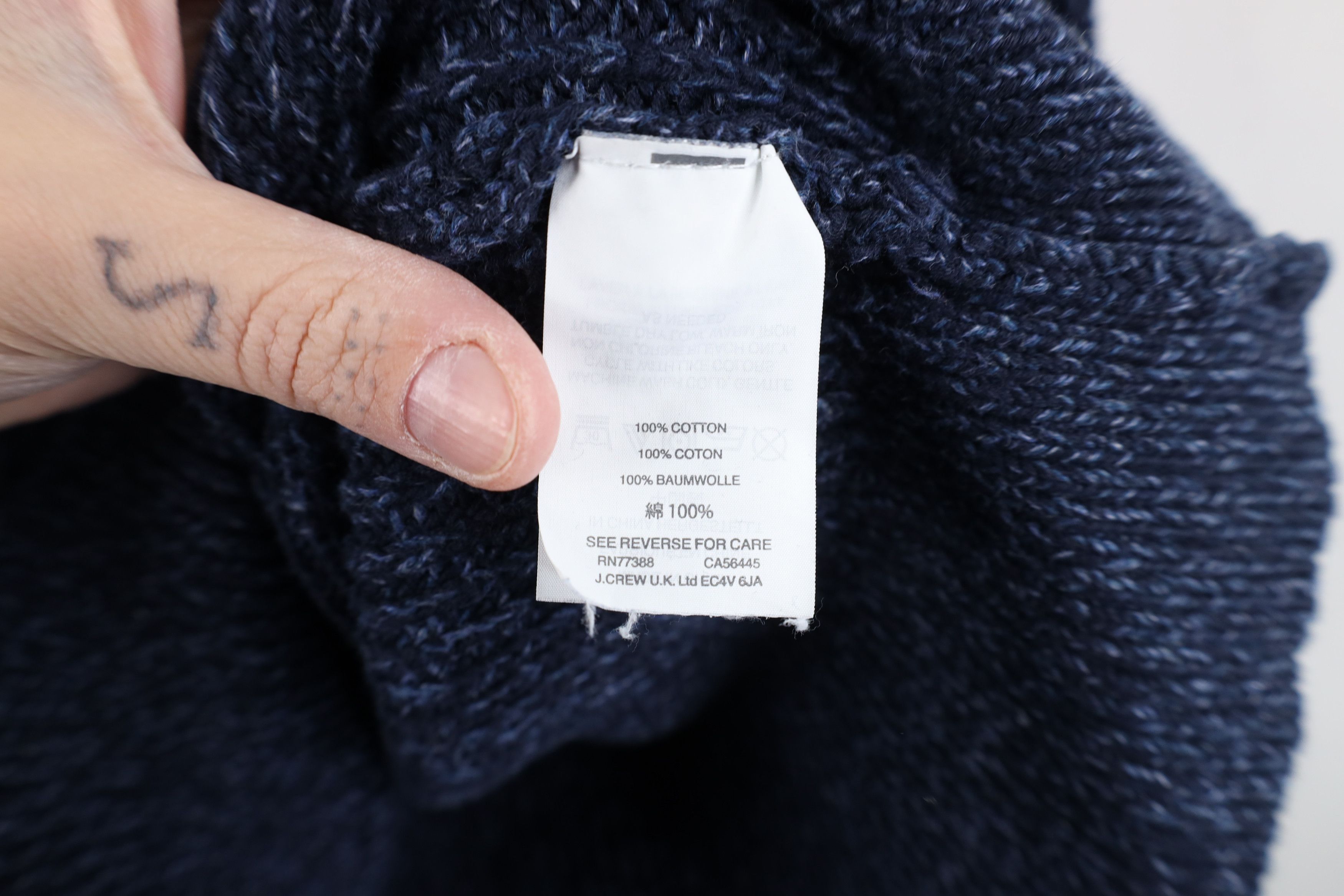 J.Crew J Crew Chunky Ribbed Knit Crewneck Sweater Heather Blue Size XL / US 12-14 / IT 48-50 - 9 Thumbnail
