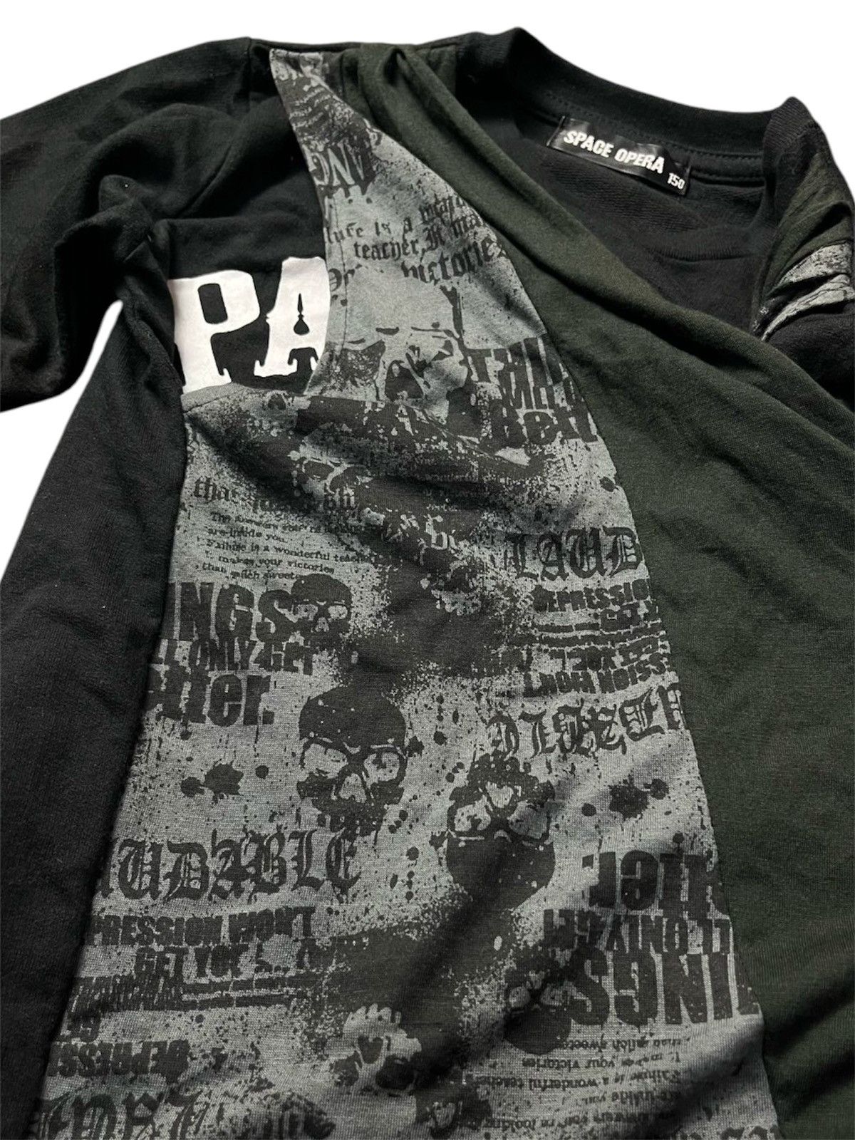If Six Was Nine × Japanese Brand × Le Grande Bleu (L.G.B.) Space opera double layer cross skull tee Size US M / EU 48-50 / 2 - 5 Thumbnail