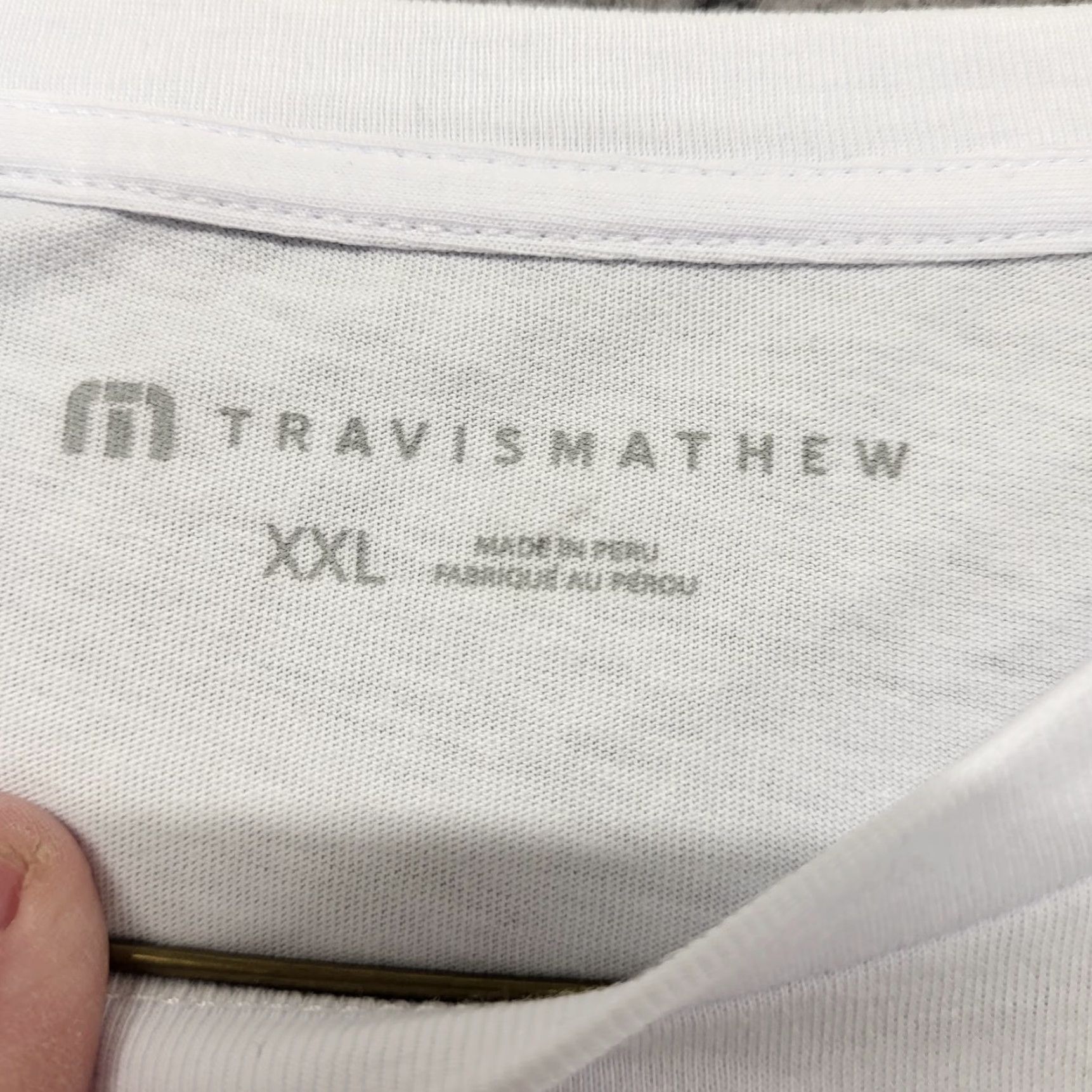 TravisMathew Travis Mathew T-Shirt Men's XXL White Jurassic Canyon Graphic Golf Short Sleeve Shirt Mens White Travis Mathew T-Shirt Short Sleeve Golf Graphic Size US XXL / EU 58 / 5 - 7 Thumbnail
