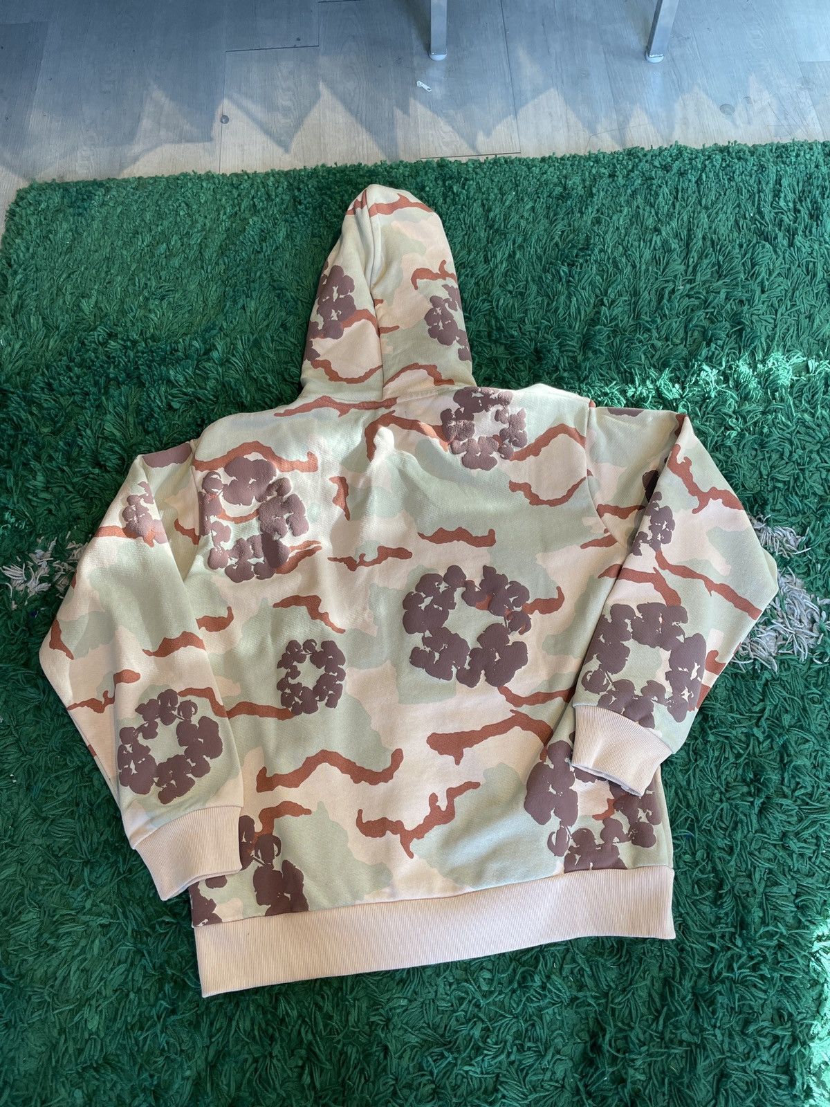 DENIM TEARS Denim Tears Cotton Wreath Zip Hoodie Tan Camo S Size US S / EU 44-46 / 1 - 2 Thumbnail