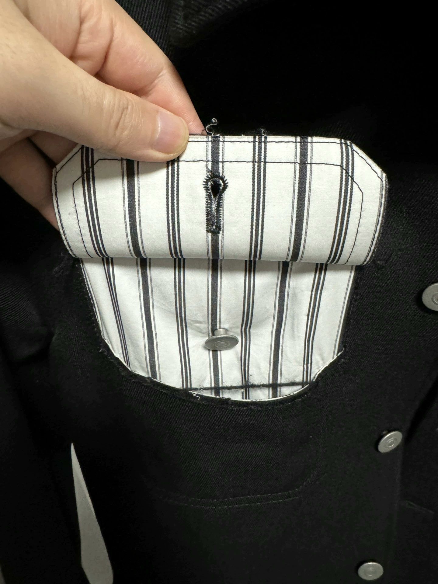 Maison Margiela Maison Margiela Pocket striped denim jacket 2501-Nextarrow Size US M / EU 48-50 / 2 - 3 Thumbnail