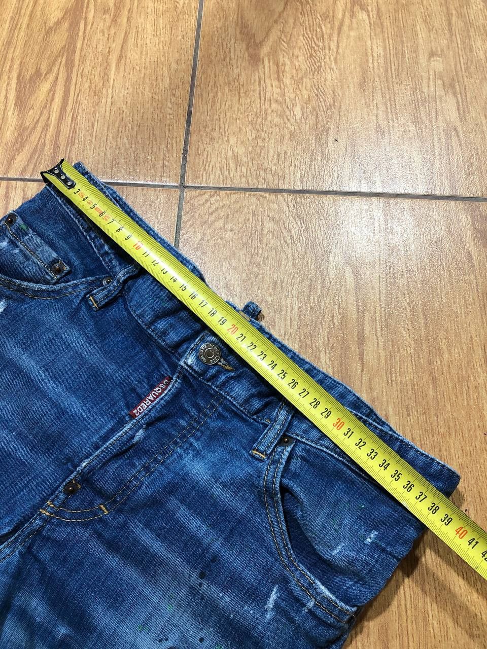 Dsquared2 DSQUARED2 SKINNY DAN Jeans Wash Denim Distressed Button Fly Size US 32 / EU 48 - 13 Thumbnail