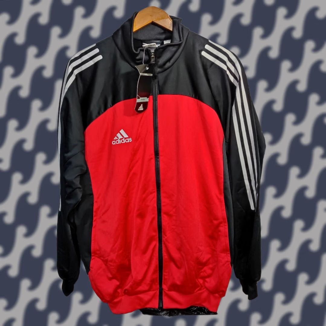 Adidas Adidas Track Jacket Red Vintage Sportwear Unisex Adults 40 Regular Size Full Zip Jacket Utility Sports Theme Mens Womens Boys Girls Size S / US 4 / IT 40 - 1 Thumbnail