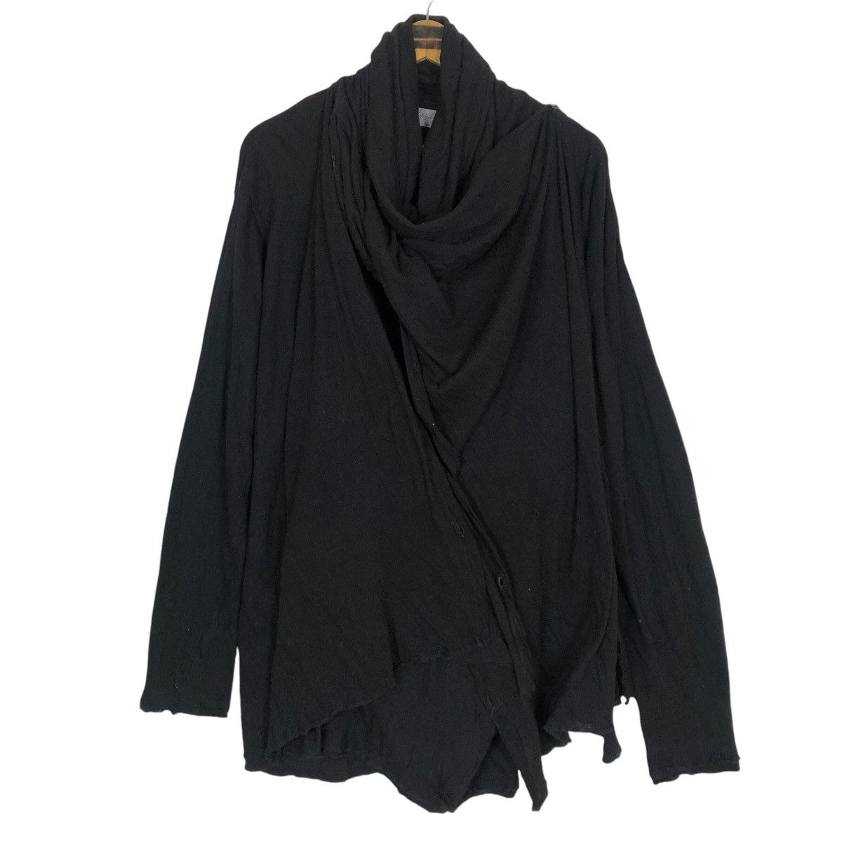 Yohji Yamamoto Yohji Yamamoto Pour Homme 2008 S/S Cut & Sewn Capes Cardigan Size US L / EU 52-54 / 3 - 1 Thumbnail