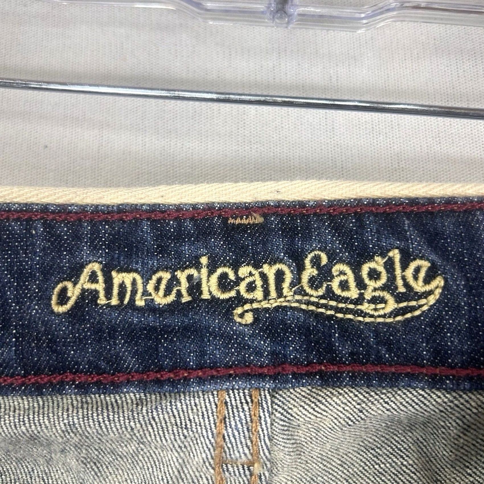 American Eagle Outfitters American Eagle Hipster Jeans Womens Size 4 Reg Blue Denim Bootcut Flared AEO Size 27" / US 4 / IT 40 - 4 Thumbnail