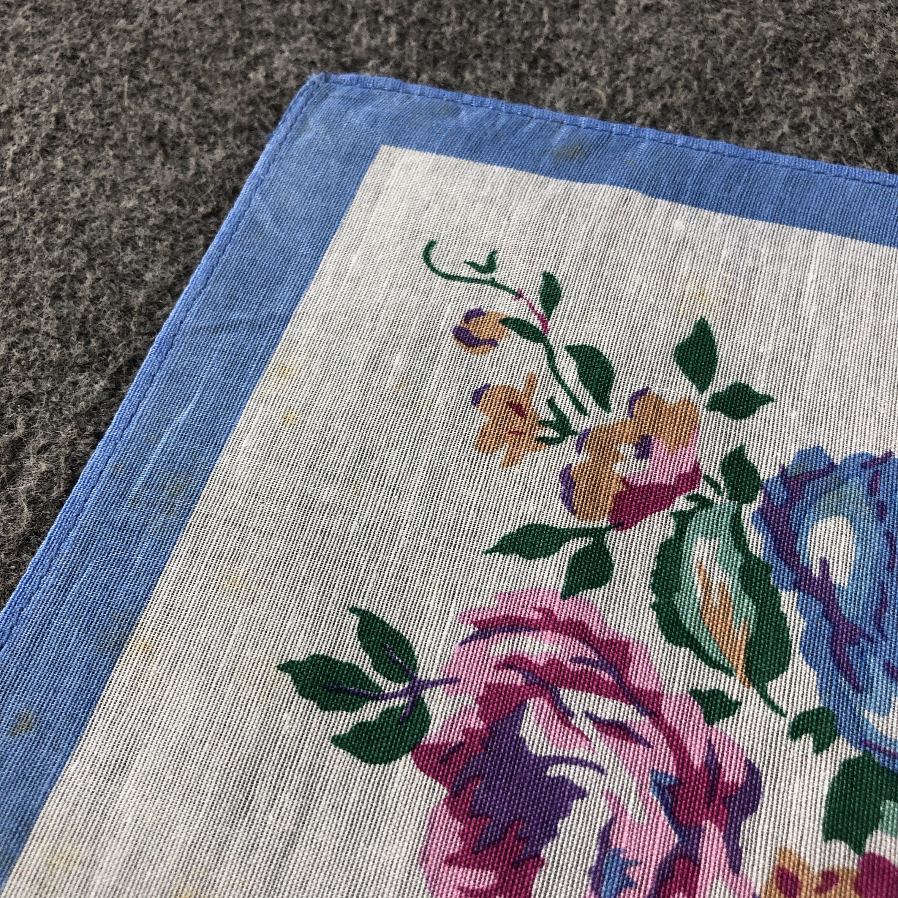 Kenzo × Vintage Kenzo Floral Handkerchief Neckerchief Bandana H2492 Size ONE SIZE - 11 Thumbnail