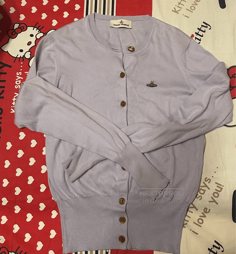 Vivienne Westwood Vivienne Westwood Purple Knit Cardigan Size S / US 4 / IT 40 - 1 Thumbnail