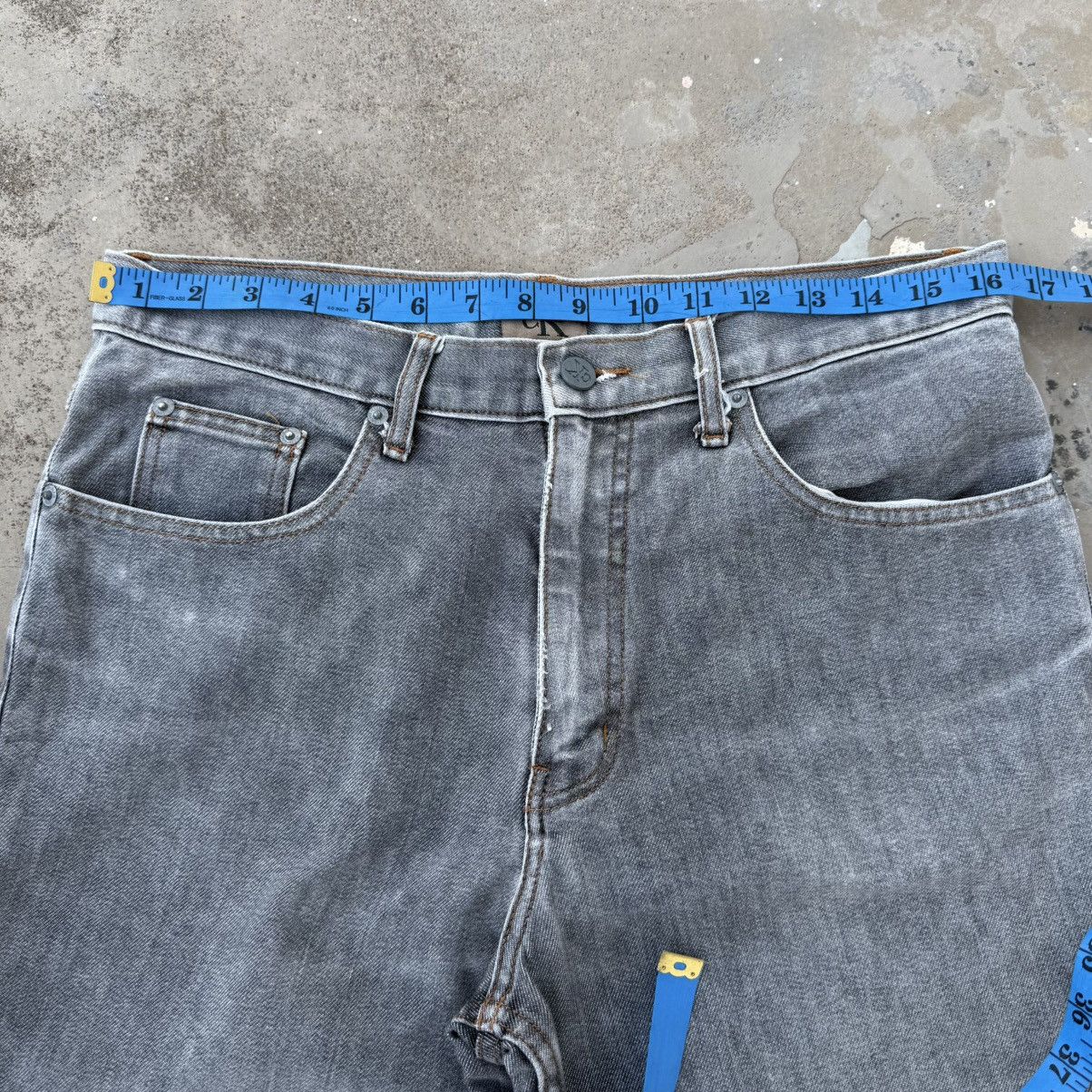 Japanese Brand Vintage CK Faded Gray Denim Jean Pants W33 Size US 33 - 5 Thumbnail