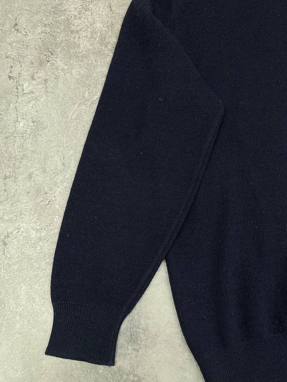 Lacoste Lacoste Men Cotton Knit Sweater Crewneck Pullover Navy Size US XL / EU 56 / 4 - 3 Thumbnail