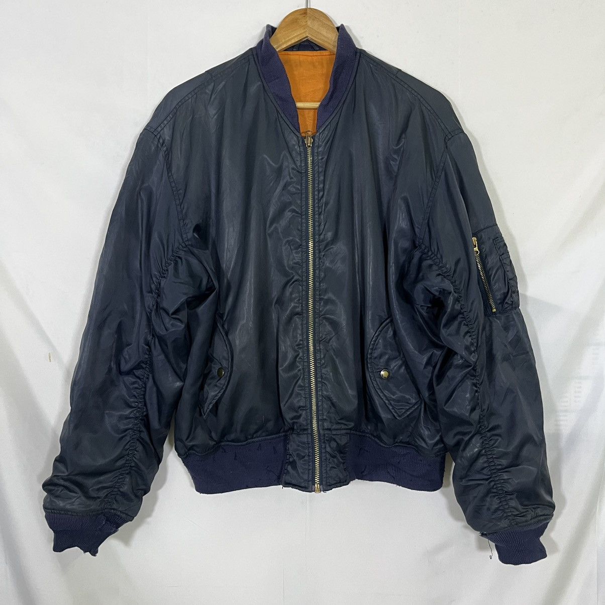 Vintage VINTAGE 90s BOMBER JACKET MA1 Size US L / EU 52-54 / 3 - 1 Thumbnail
